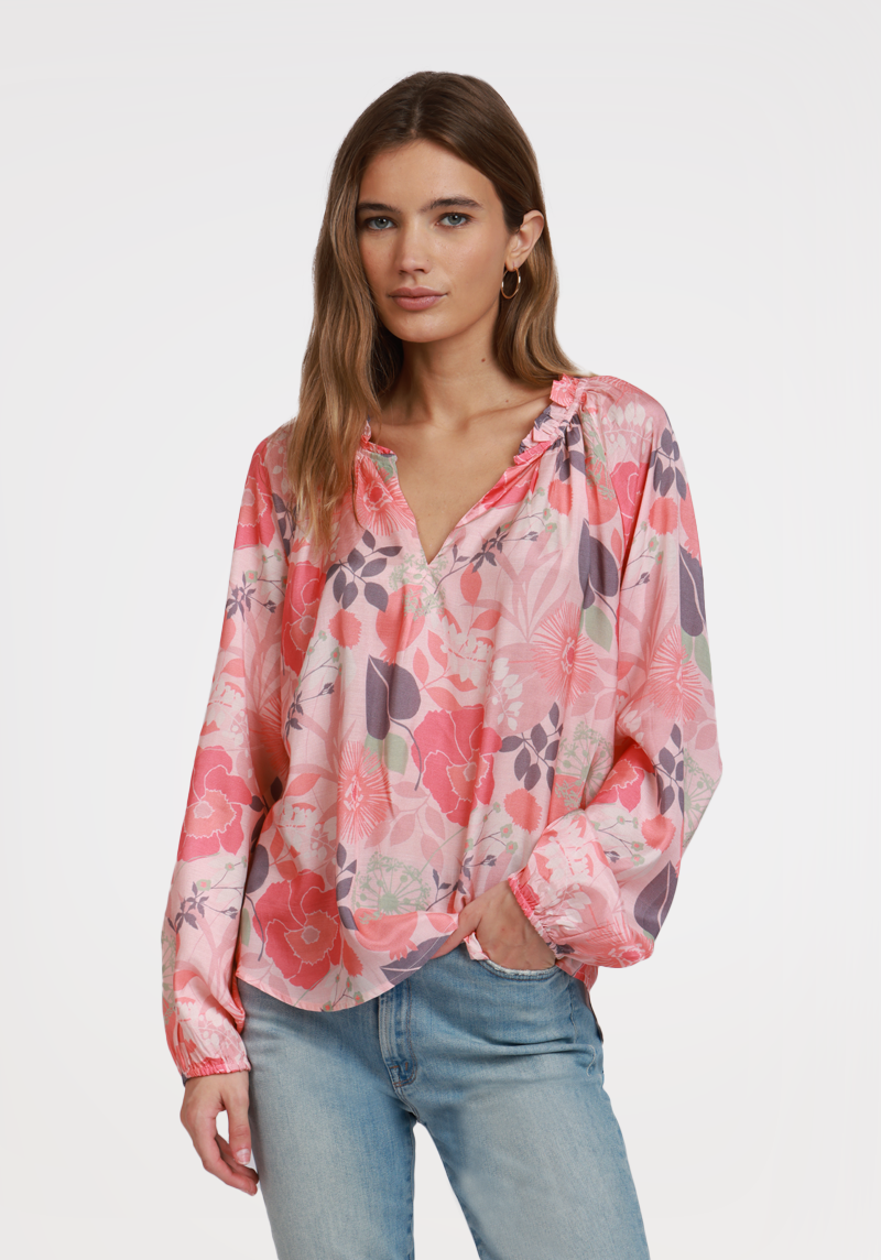 Organic Cotton Gemma Blouse - Pink