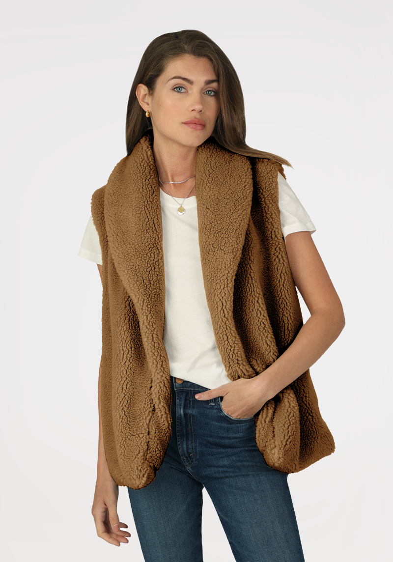 Channing Sherpa Vest dylan clothing