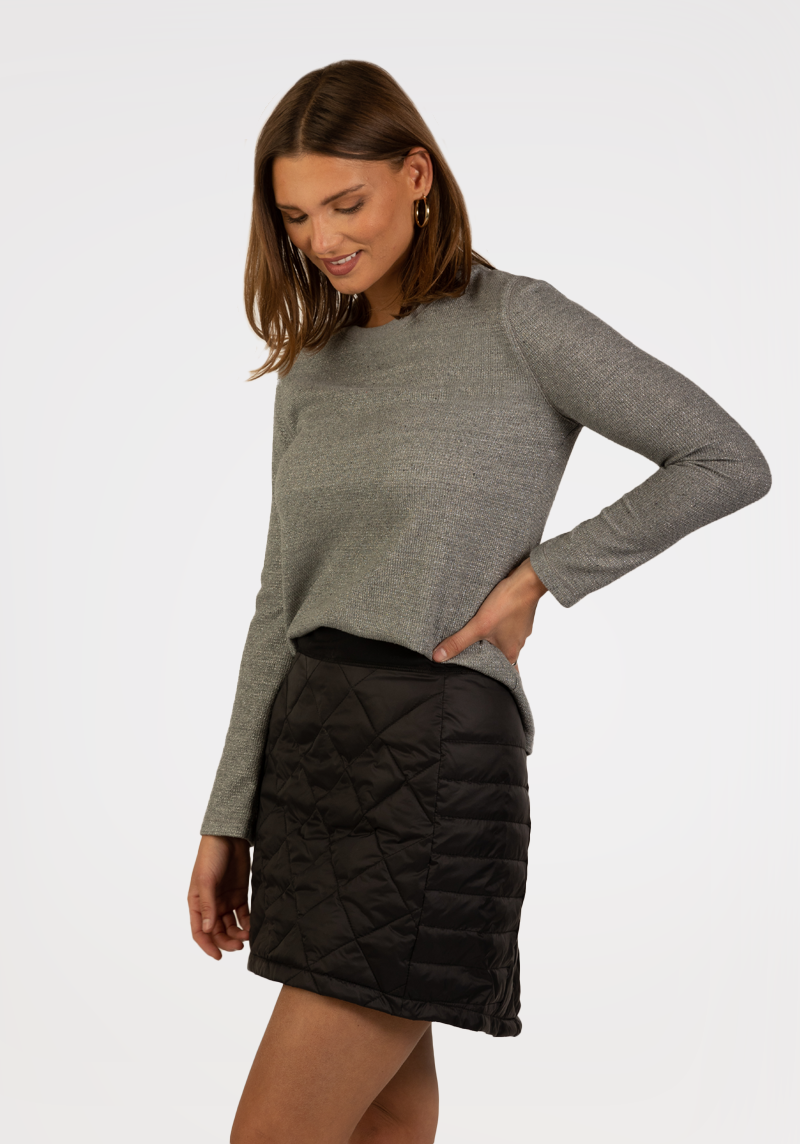 Quilted sweater skirt best sale