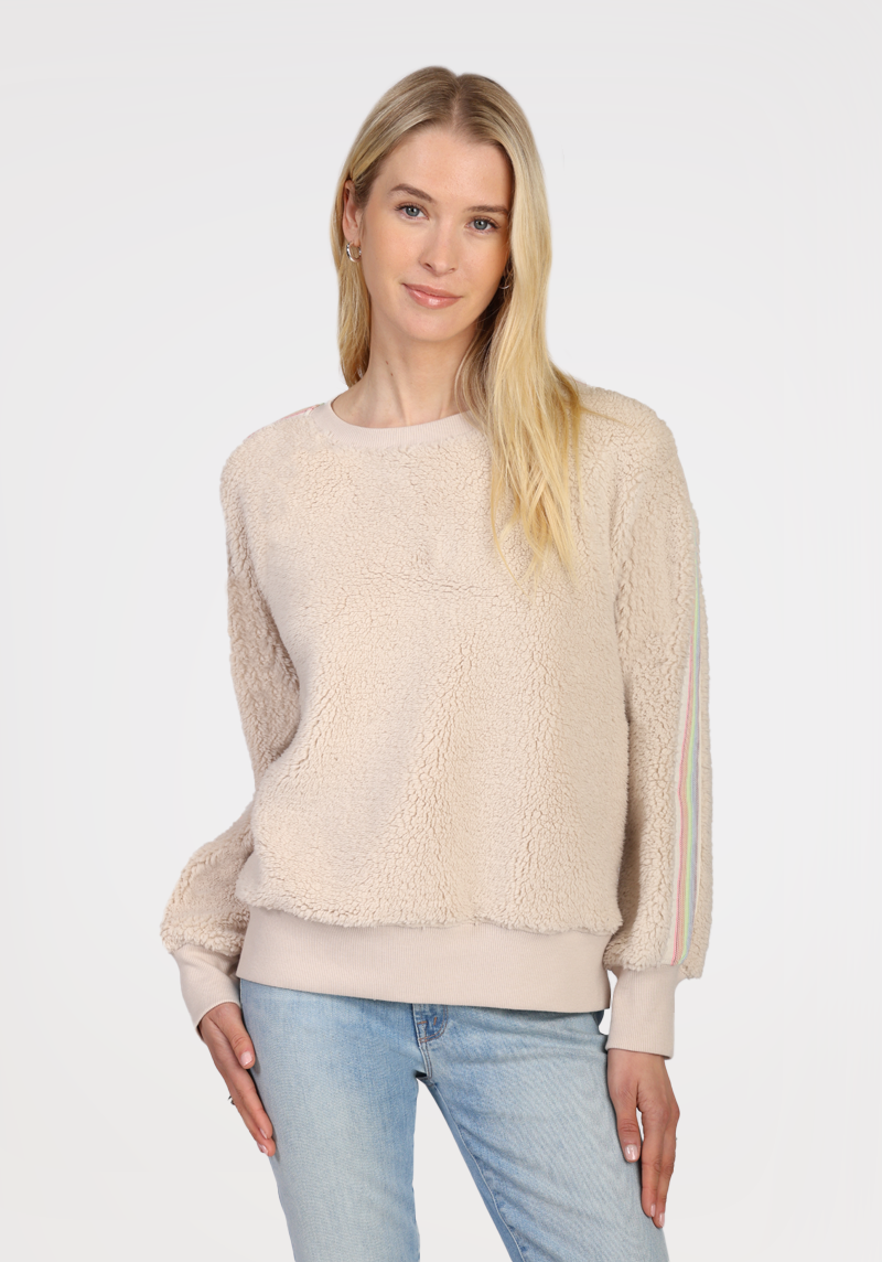 Midnight Cravings Trim Accent Pullover in Grey