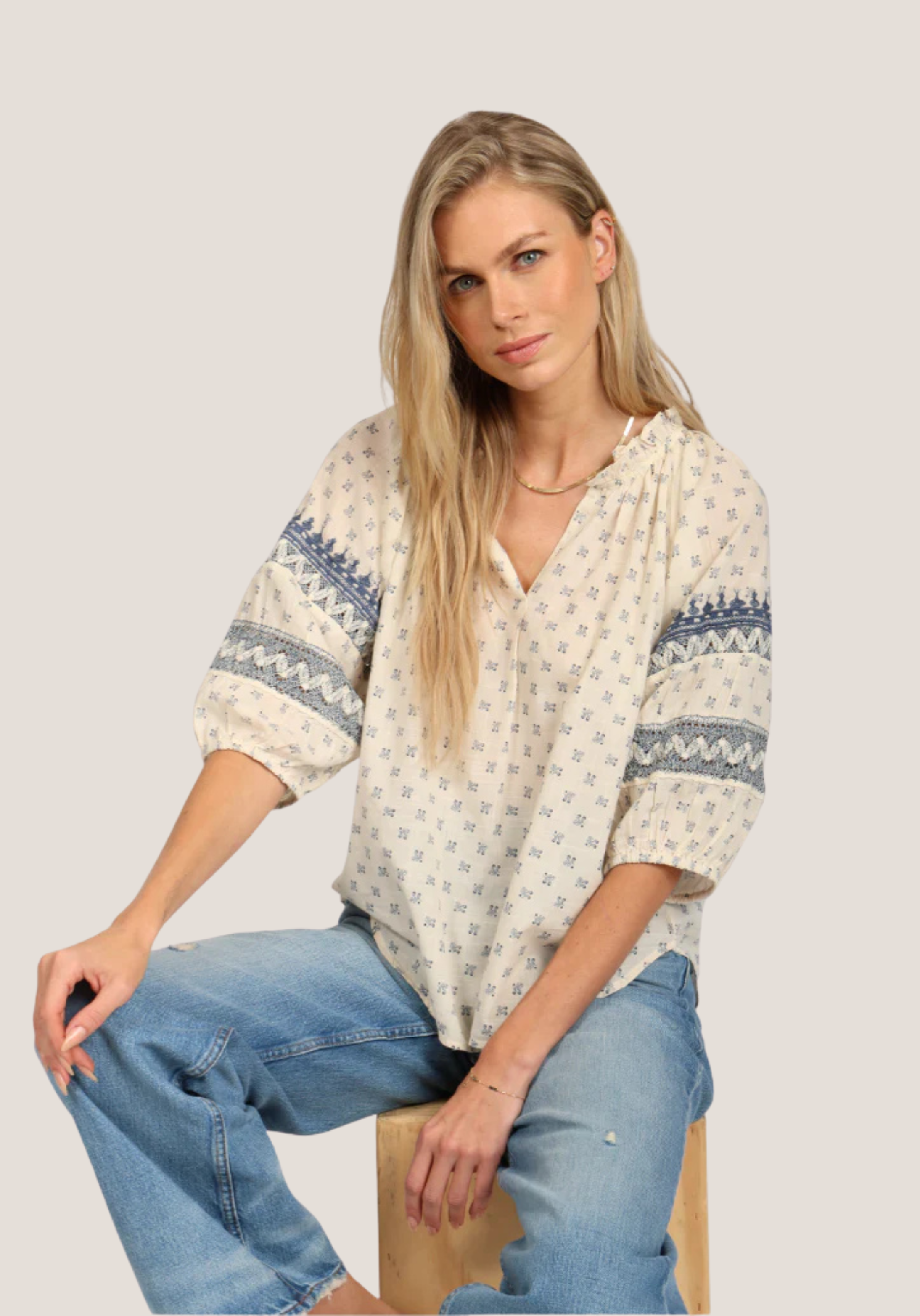 Beau Print Jolie Top