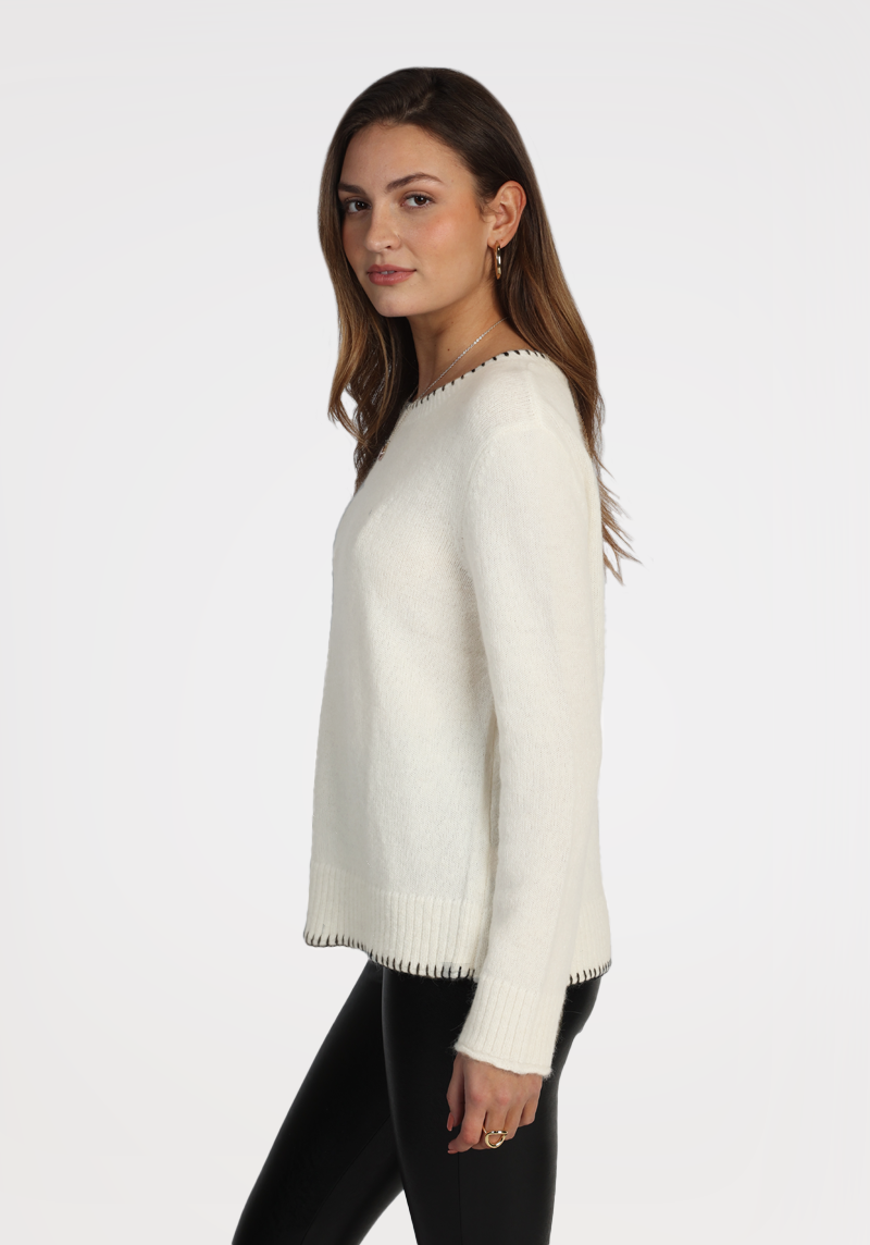 Everyday Blanket Stitch Sweater