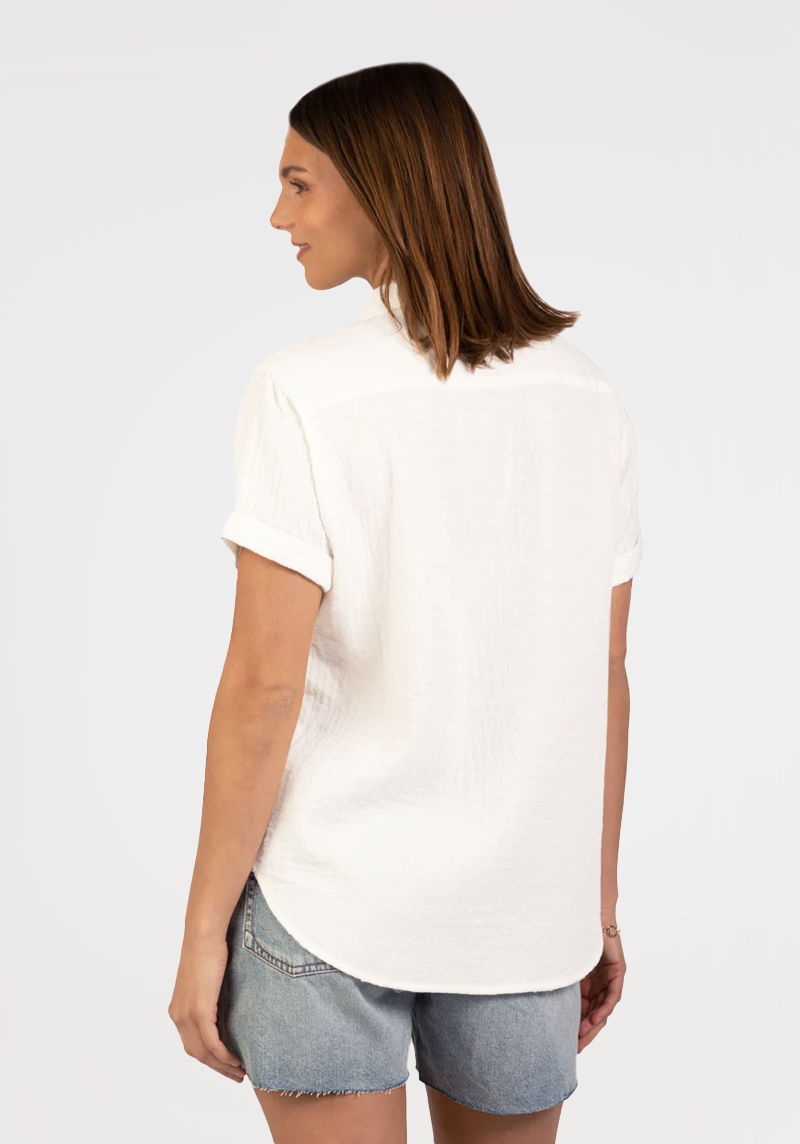 Ellis Dot Roll Sleeve Shirt