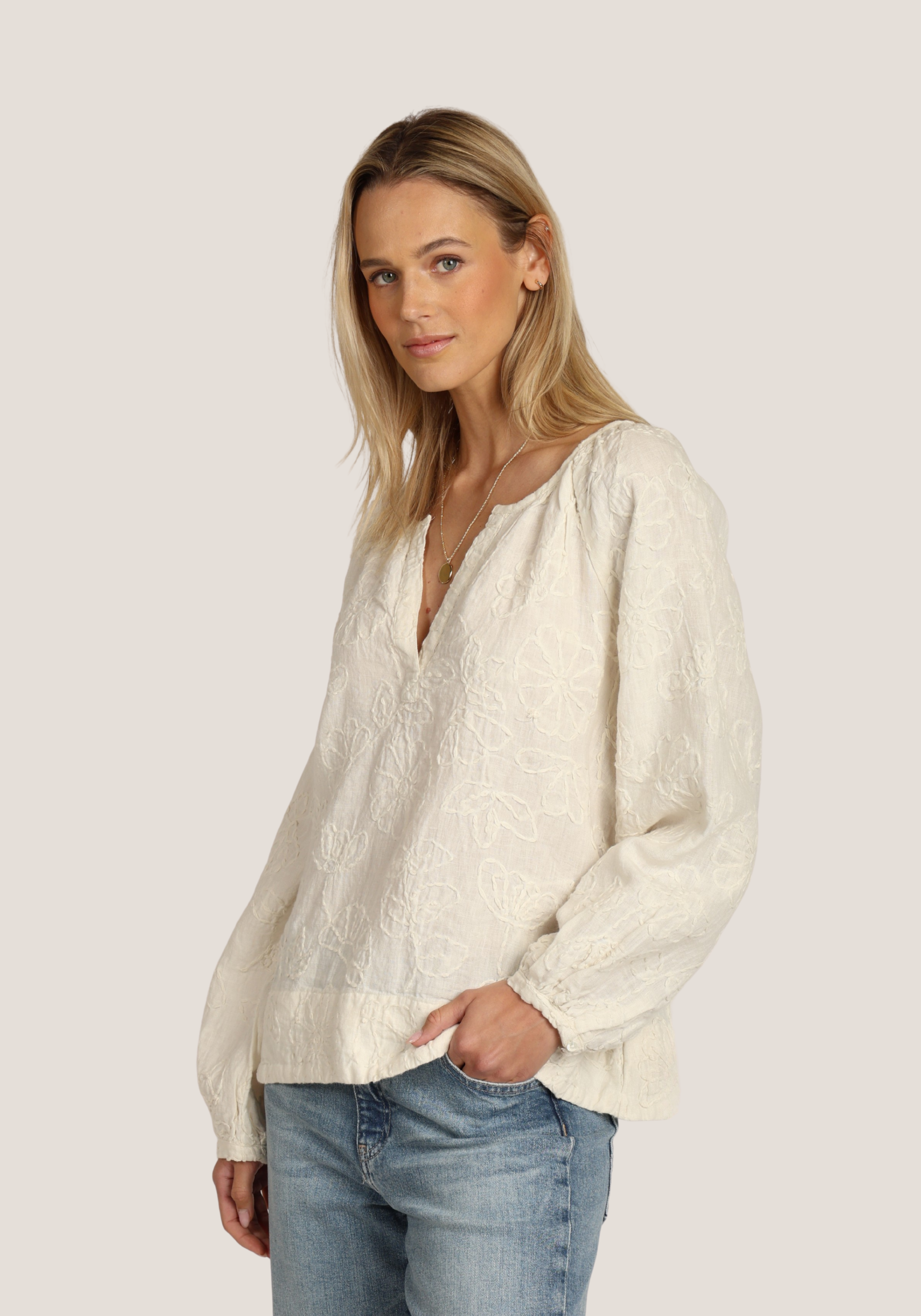 Adelie Embroidered Blouse