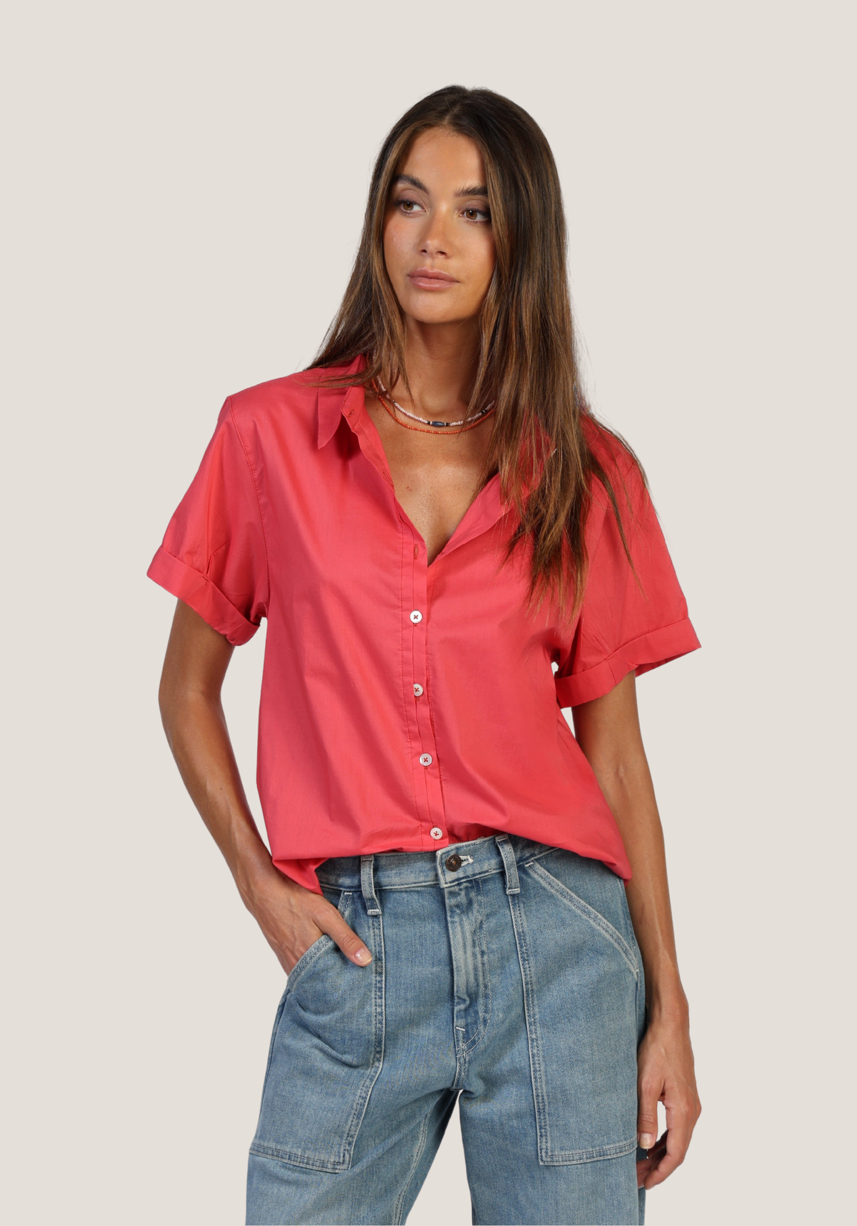 S/S Roll Sleeve Shirt