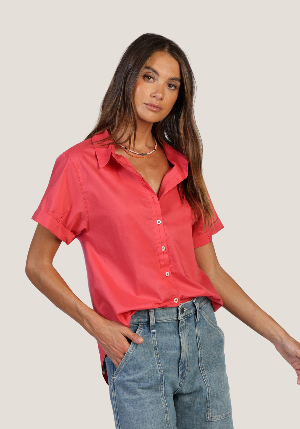 S/S Roll Sleeve Shirt