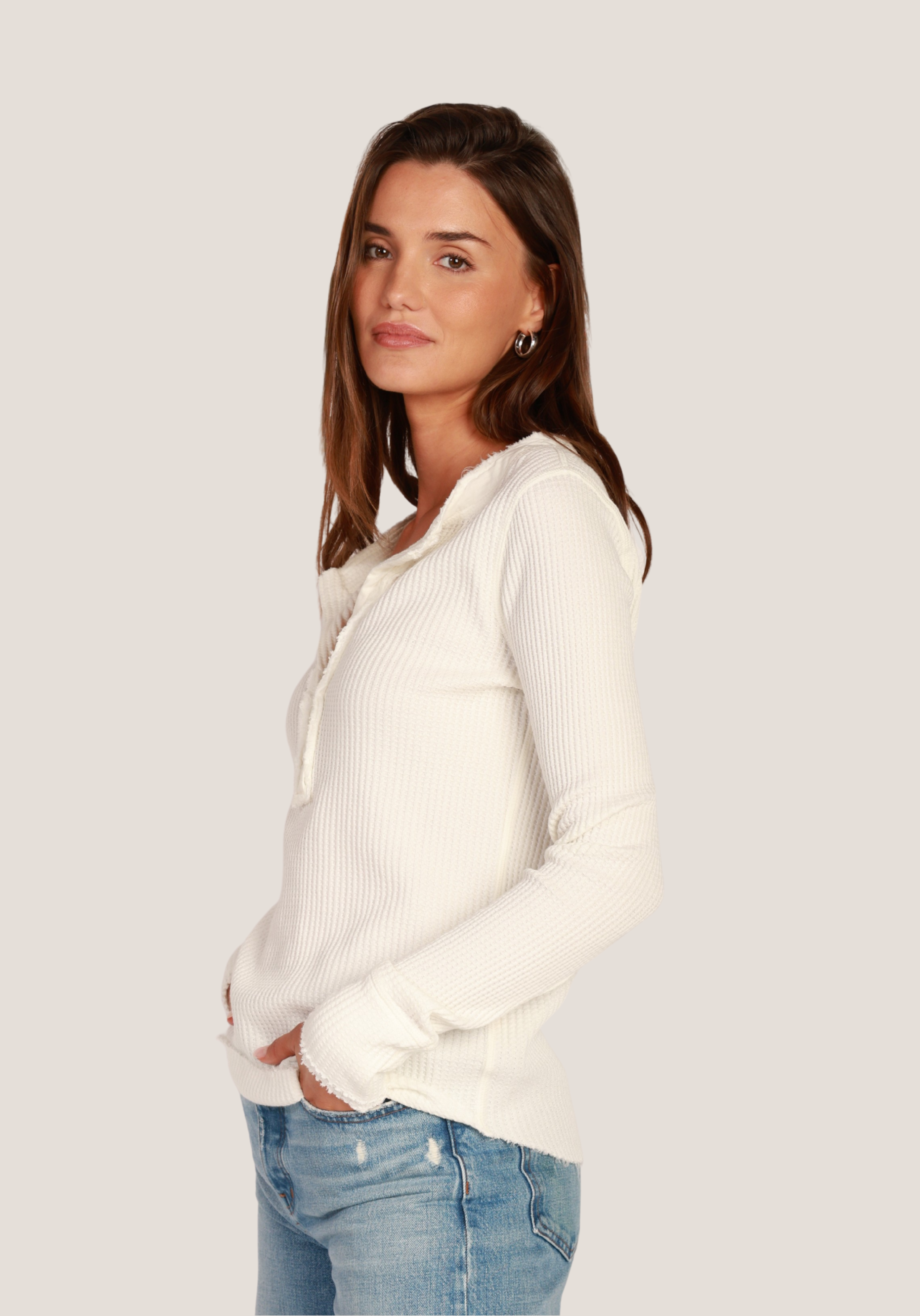 Brooks Button Top