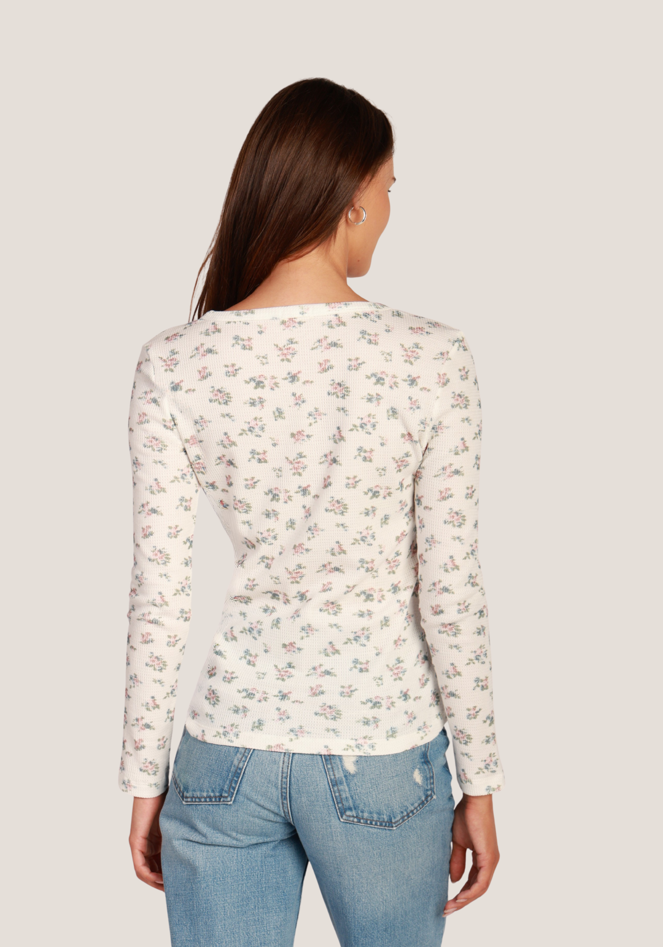 Calico Thermal Top
