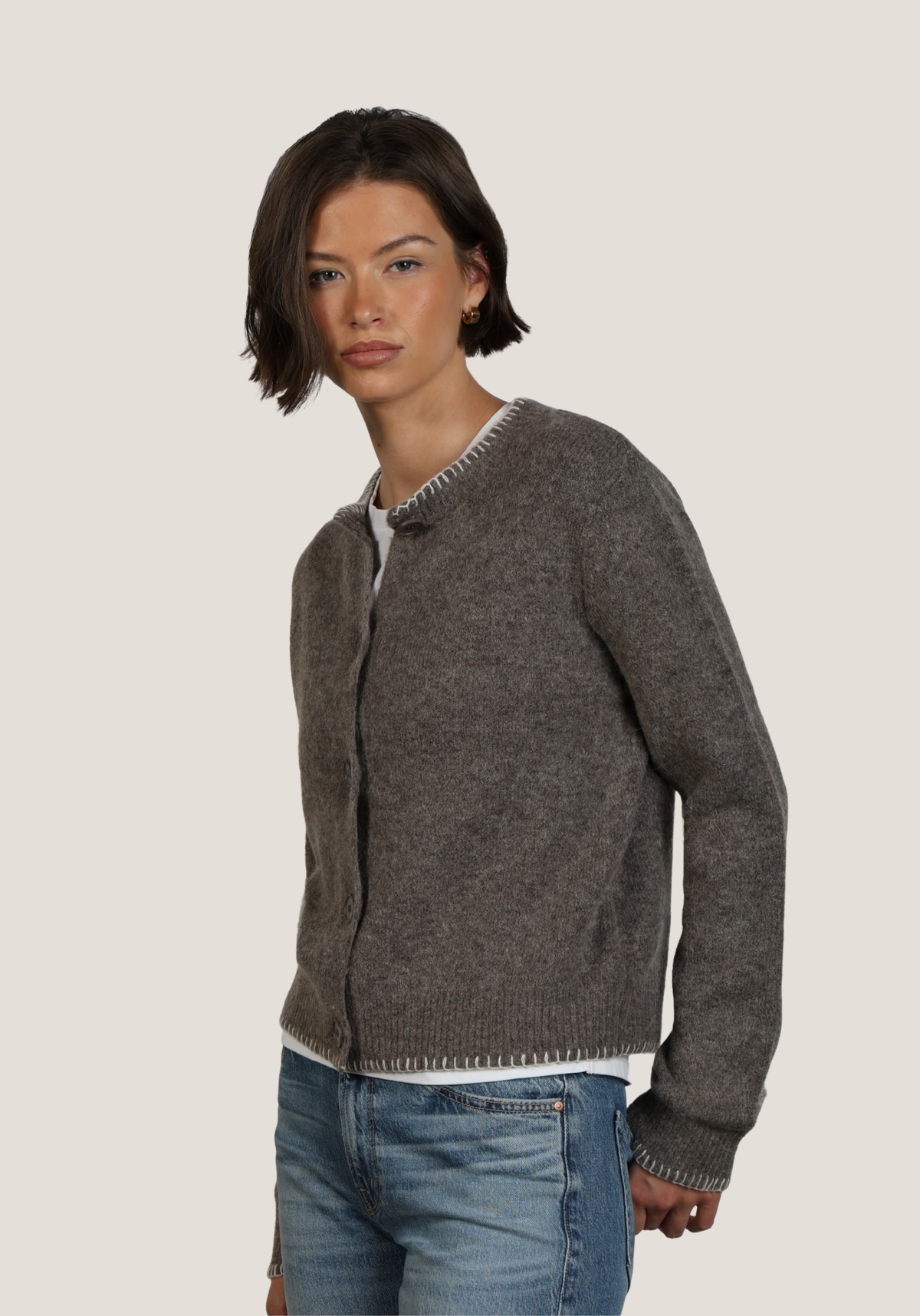 Classic Crewneck Cardigan
