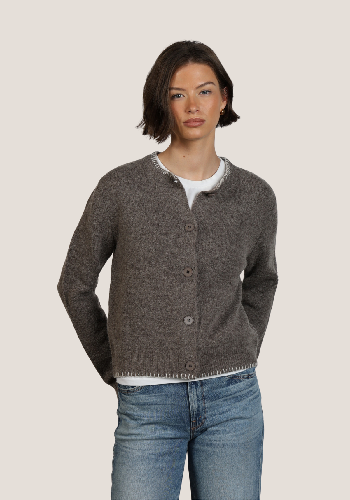 Classic Crewneck Cardigan