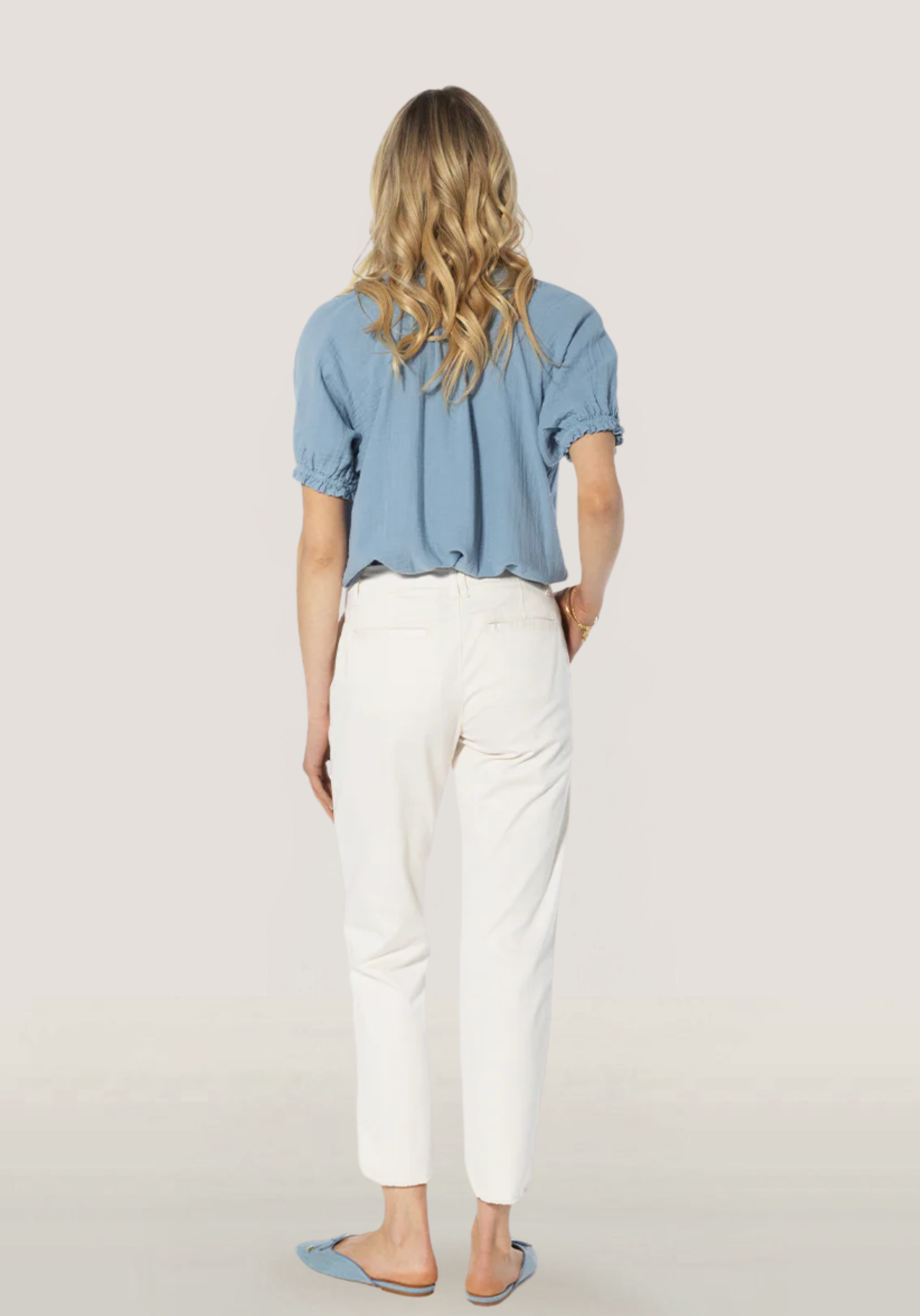 Cotton-Twill Tucker Chino Pant