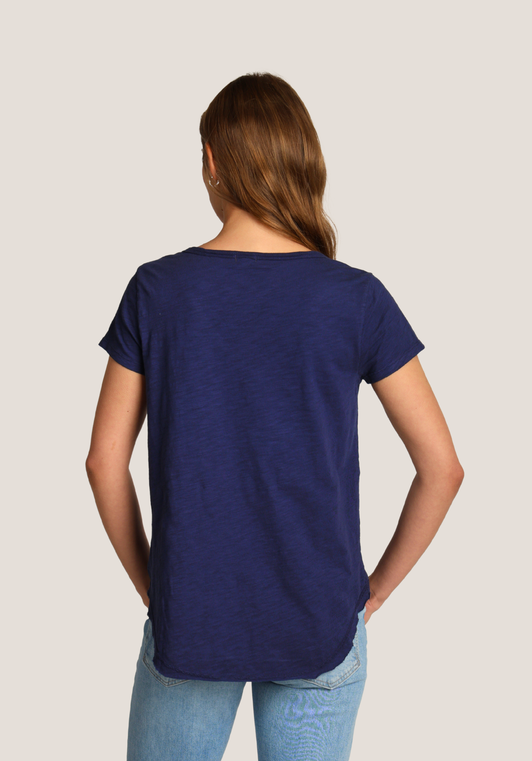 Short Sleeve Deep V-Tee