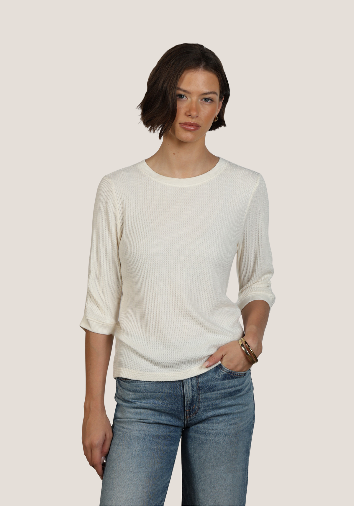 Elbow Sleeve Crew