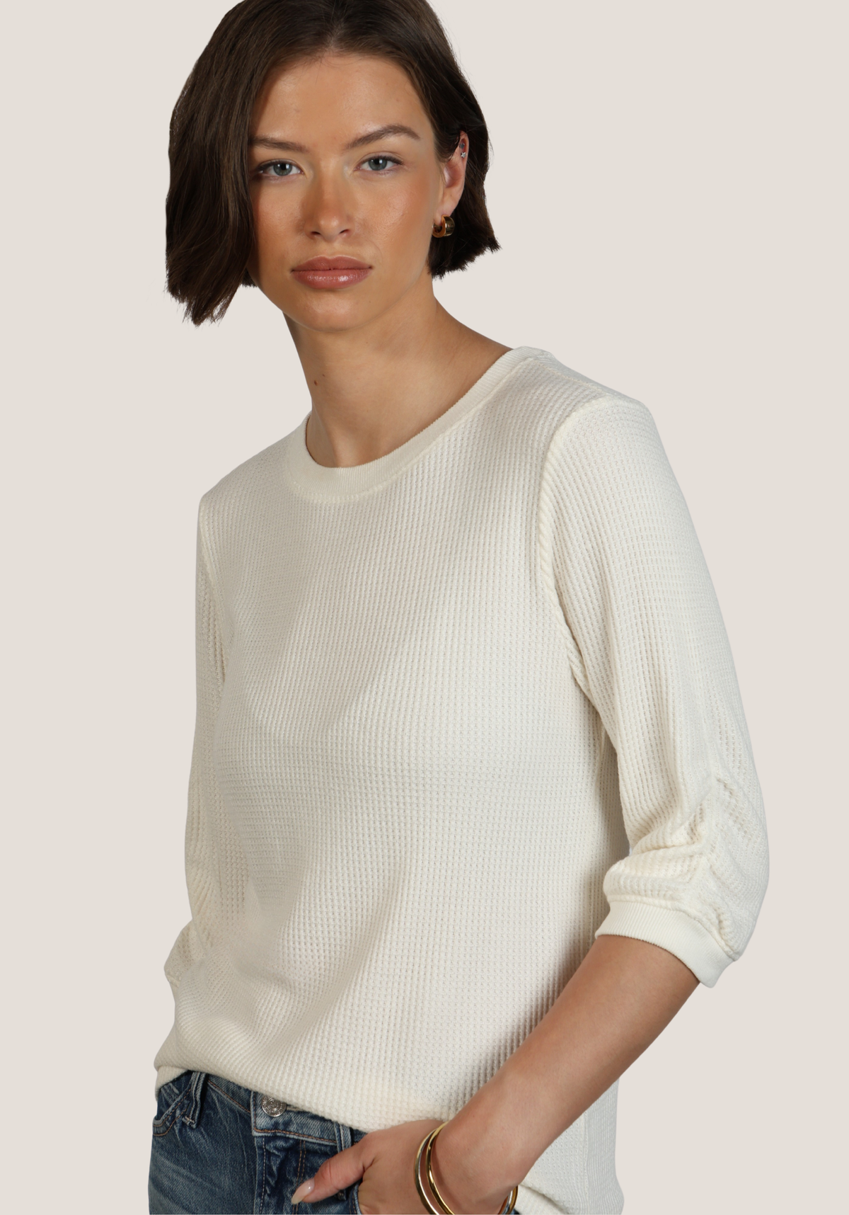 Elbow Sleeve Crew