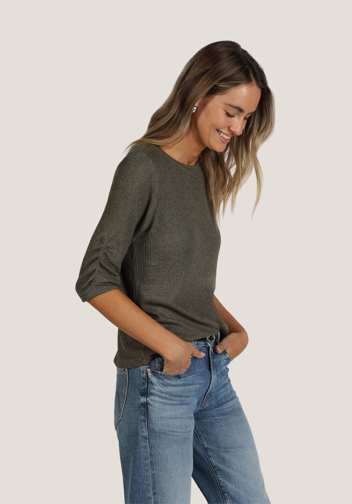Elbow Sleeve Crew