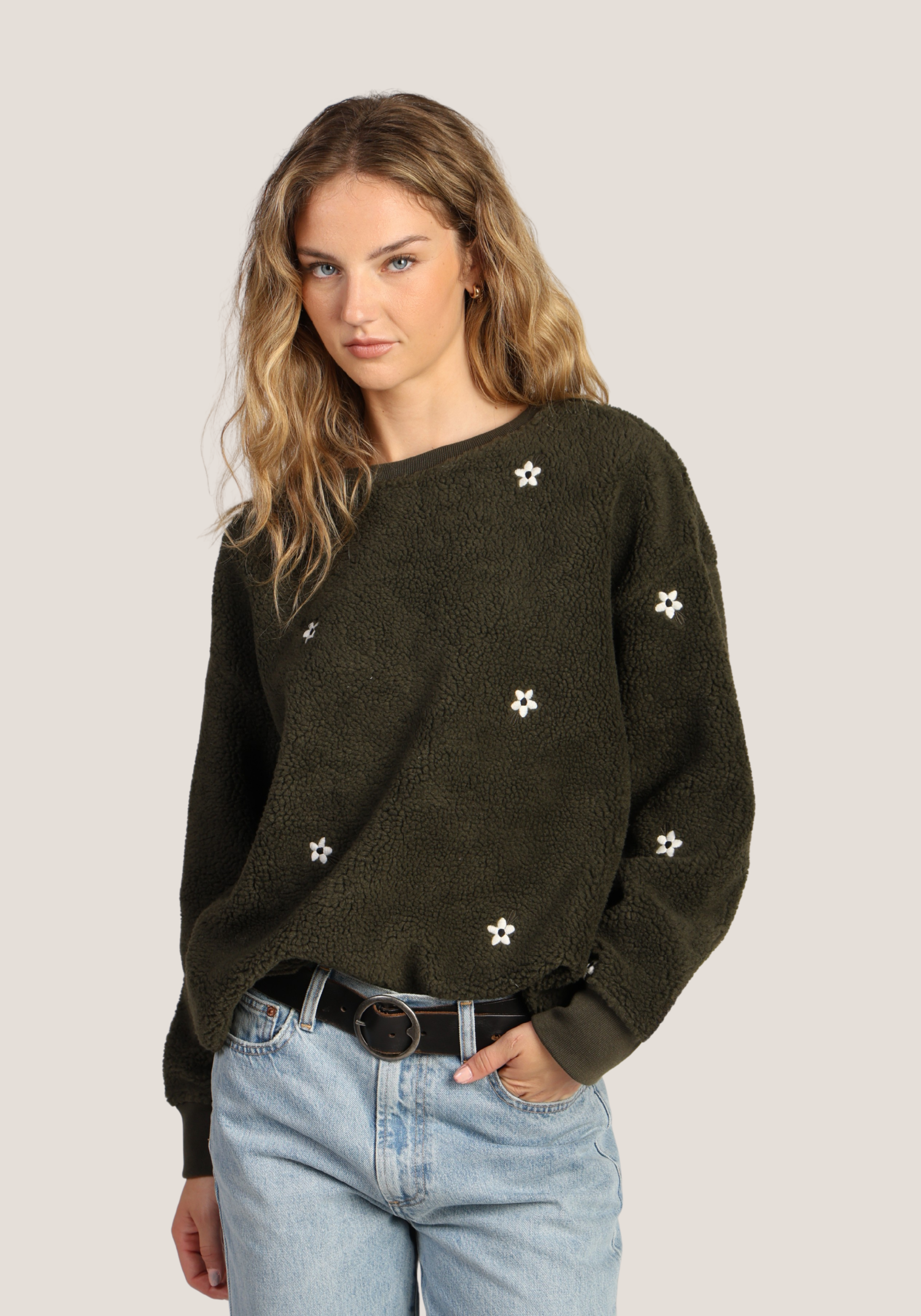 Embroidered Crew