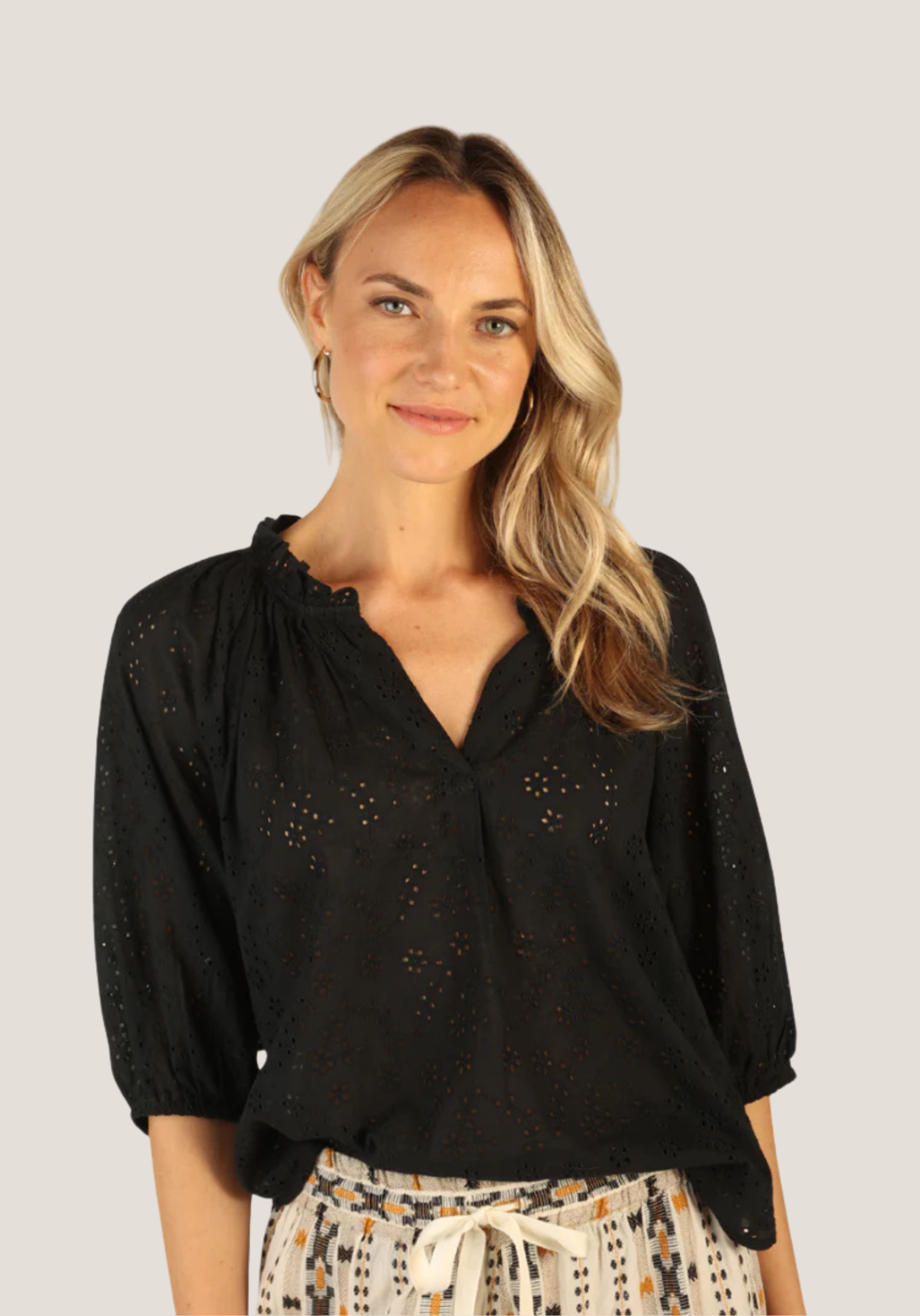 Eyelet Lauren Blouse