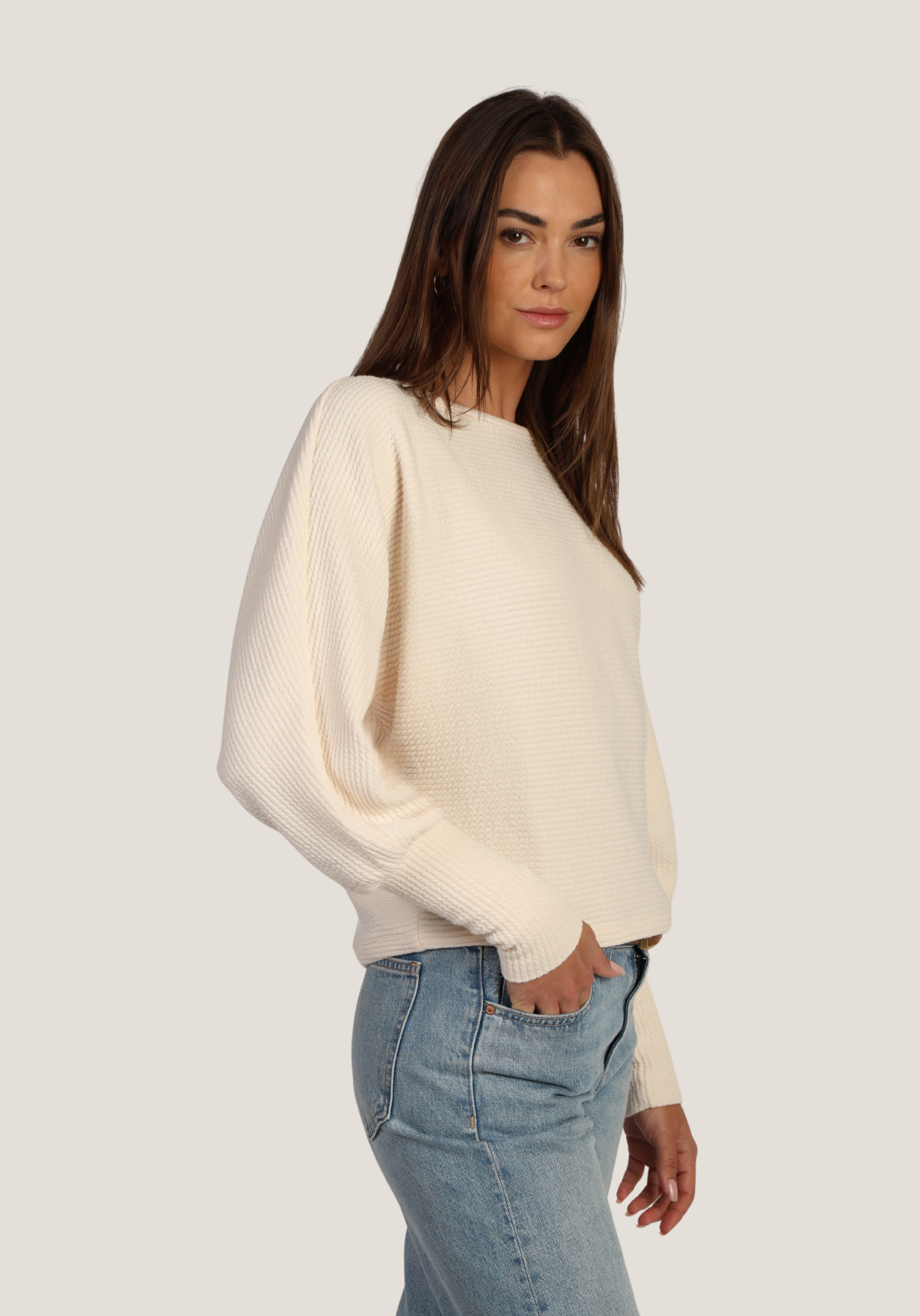 Andie Dolman Sleeve Knit