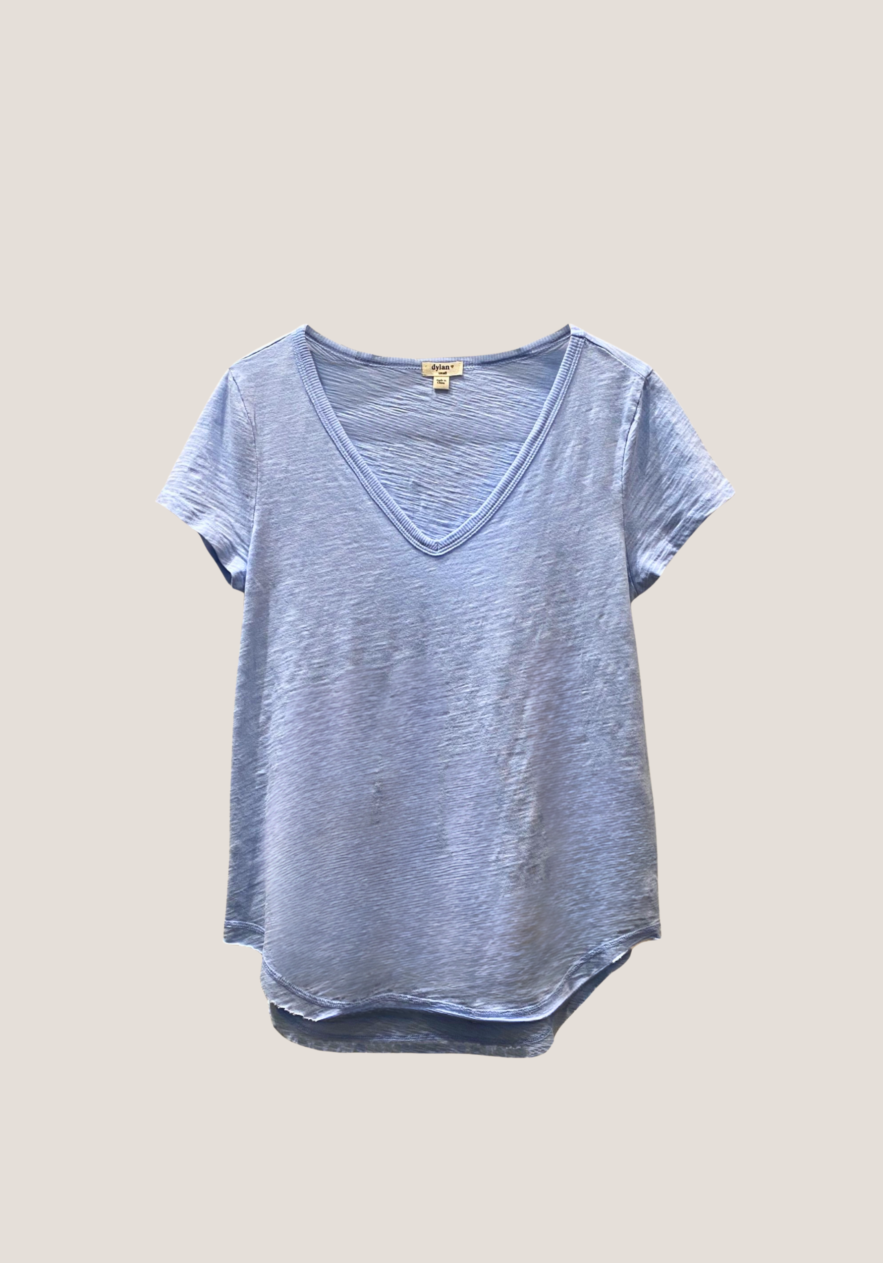Deep V-Shirt Tail Tee