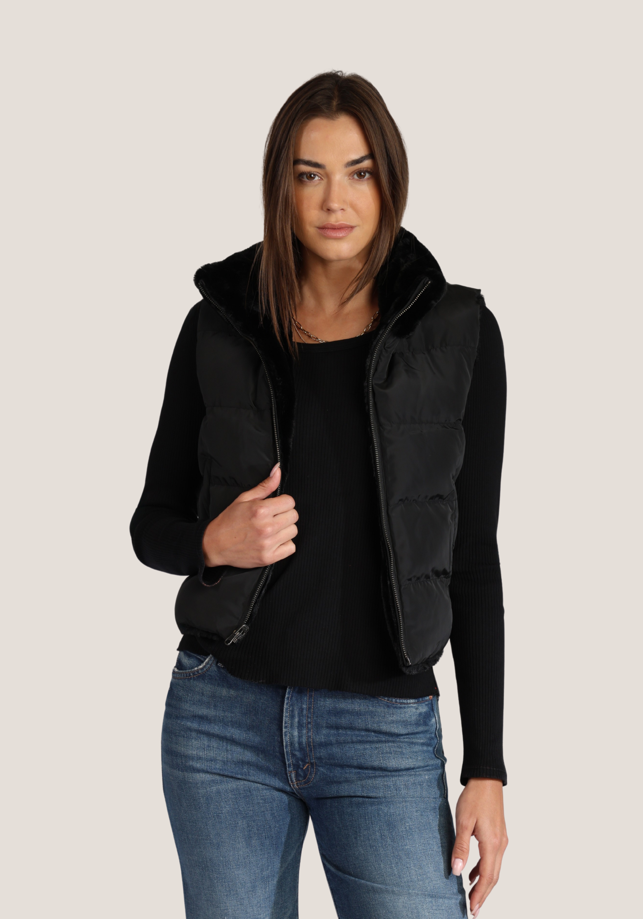 Fur Love Puffer Vest