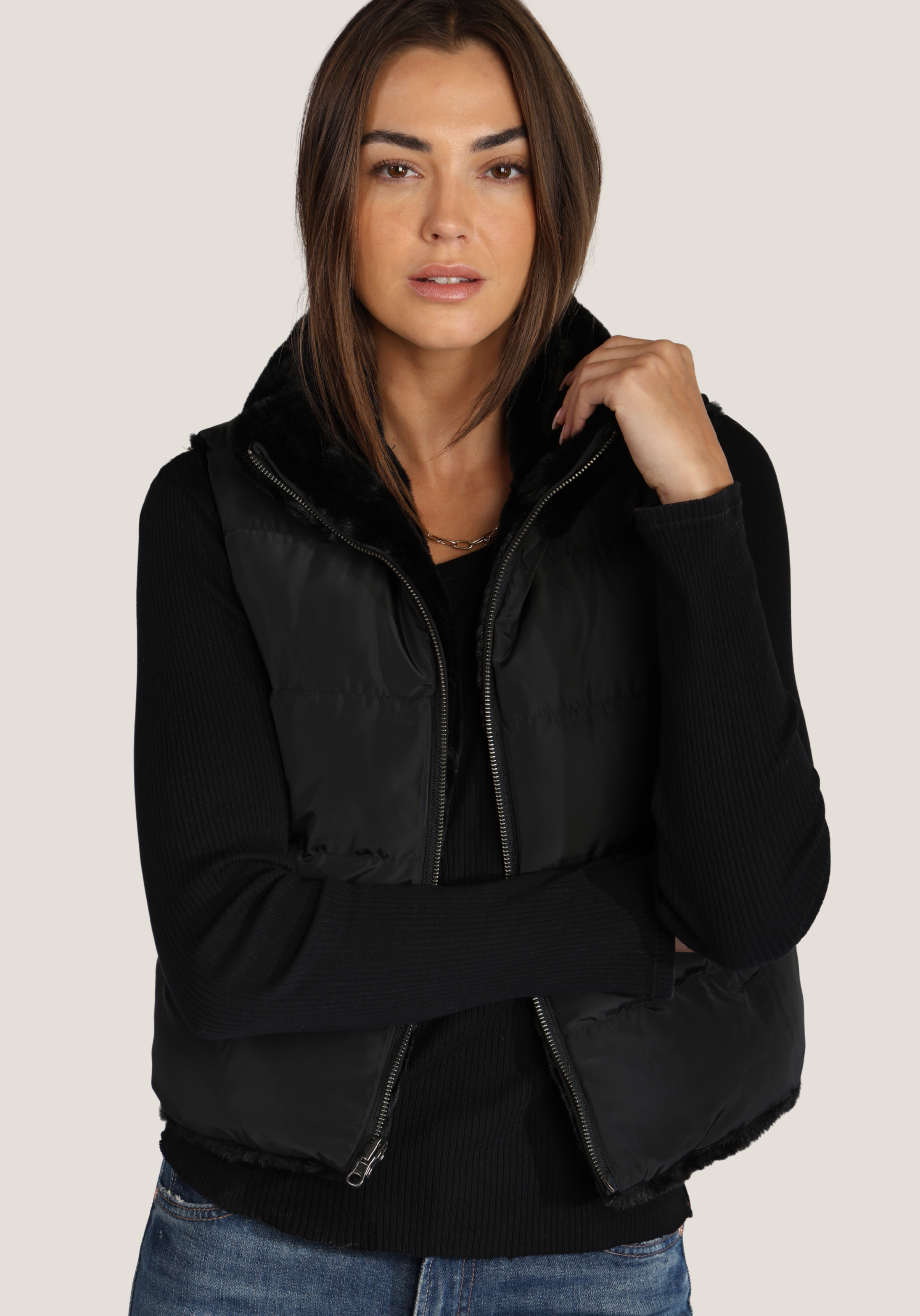 Fur Love Puffer Vest
