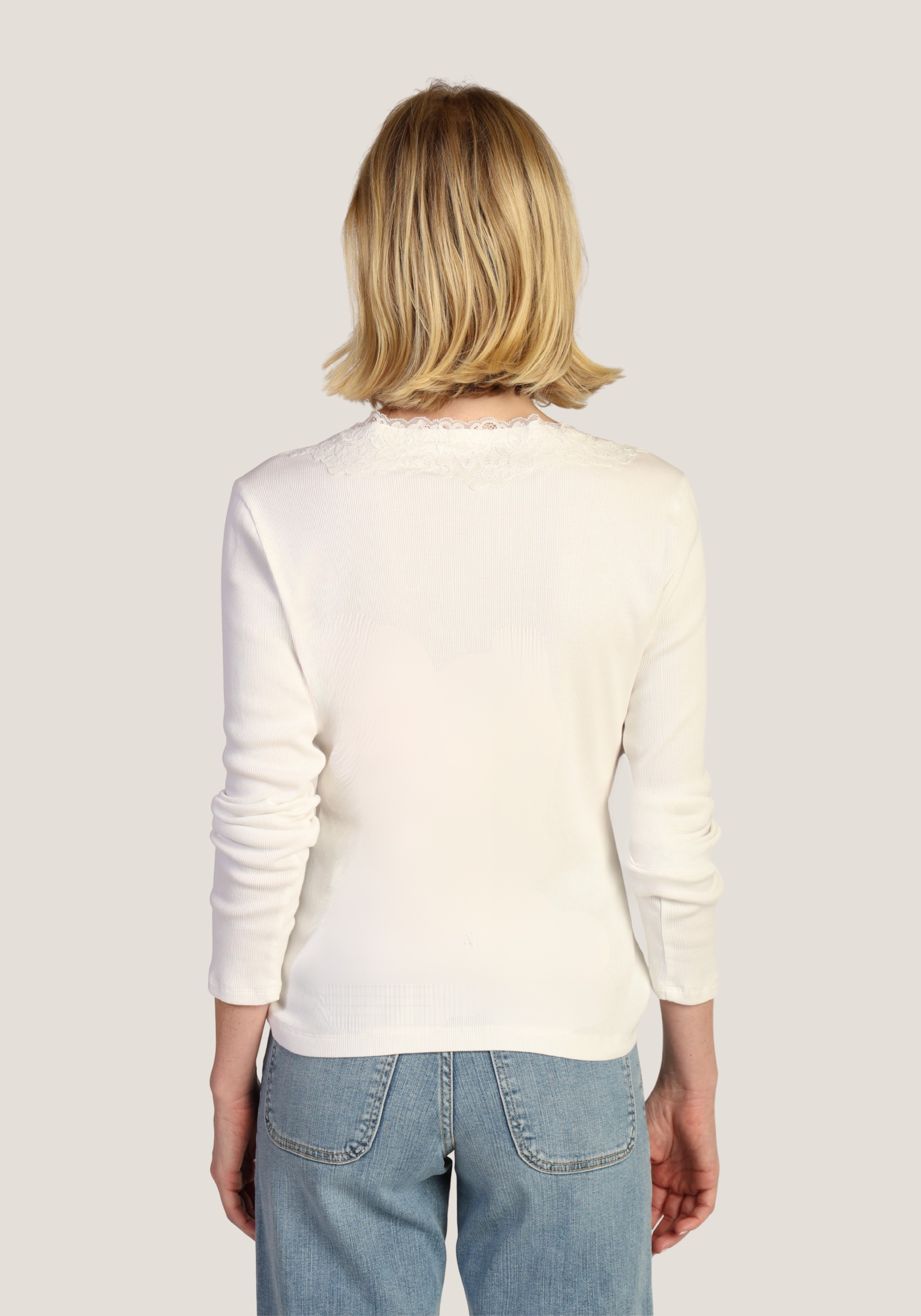 Remi V-Neck w/ Lace Trim