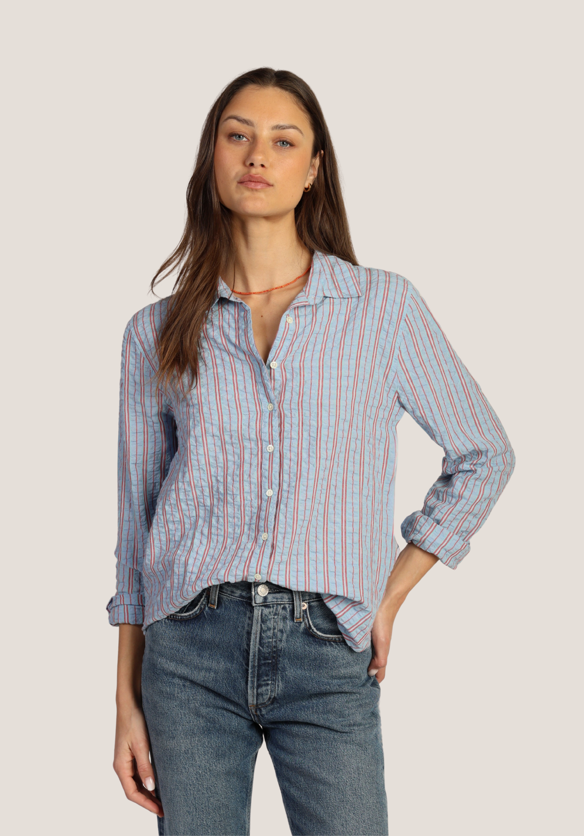 Taylor Stripe Button-Up
