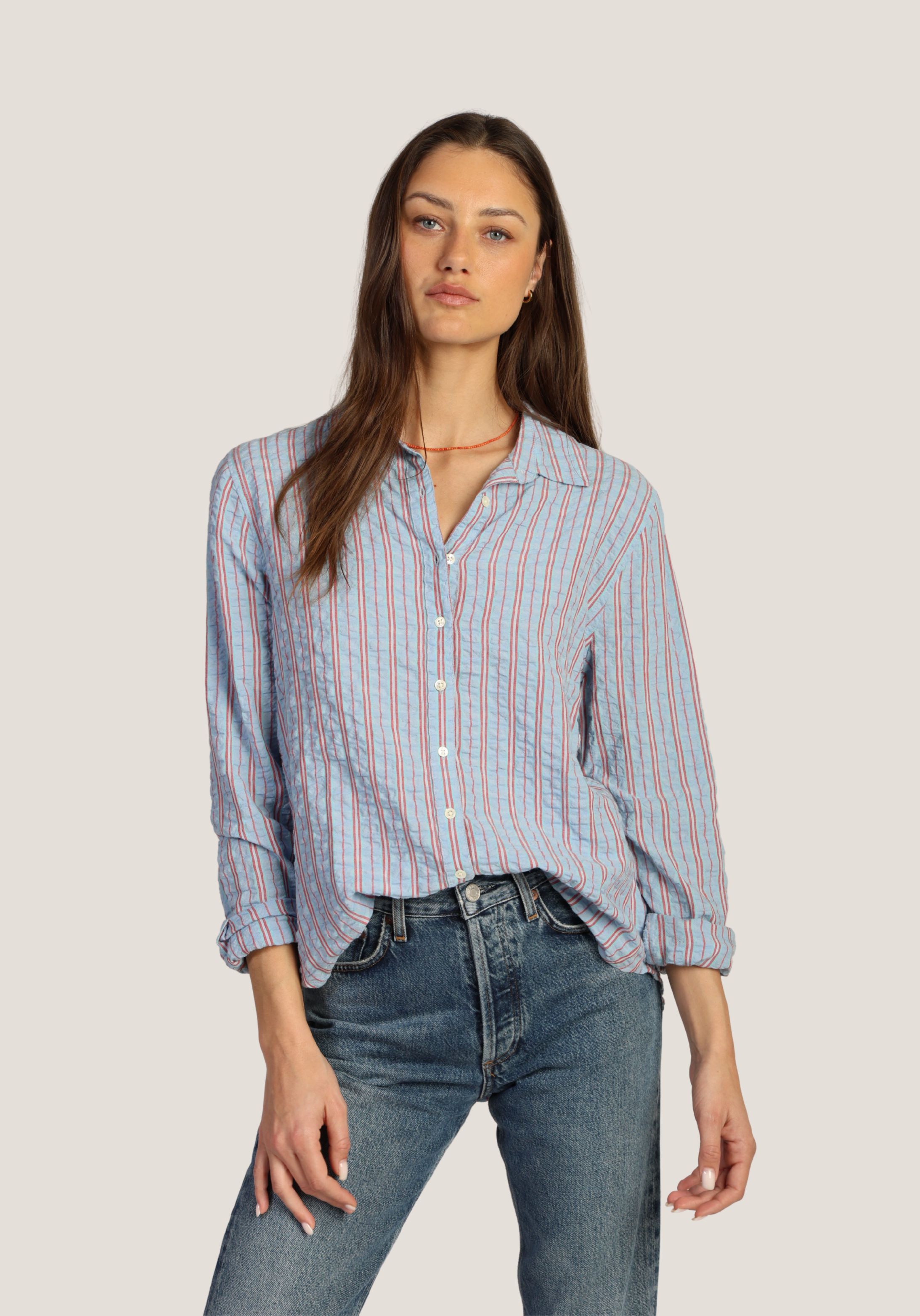 Taylor Stripe Button-Up