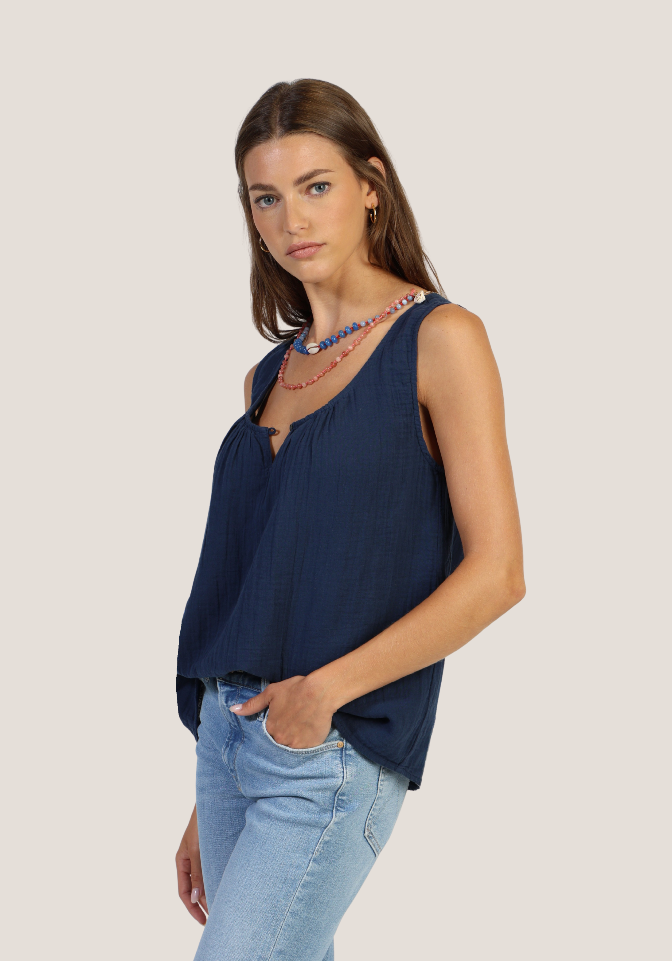 Bobbi Button Tank