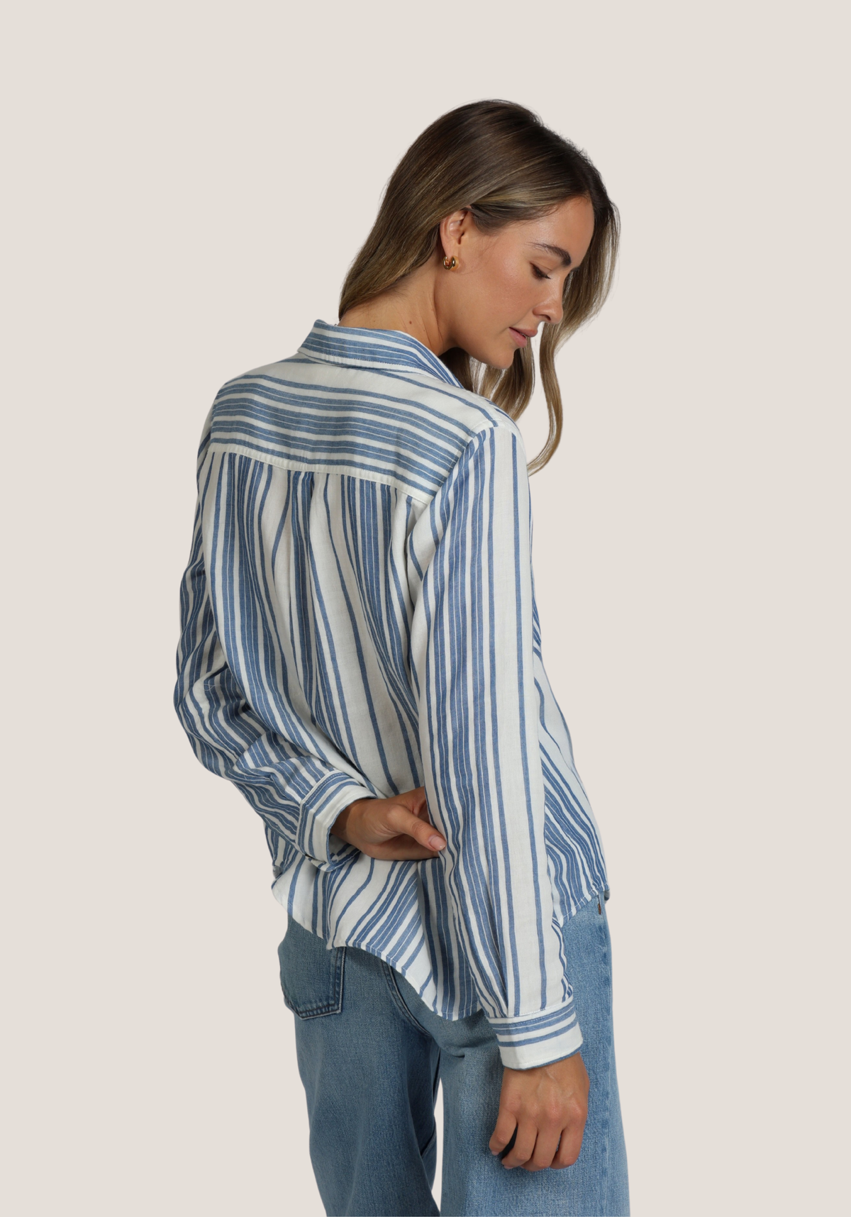 Cabana Stripe Button-Up