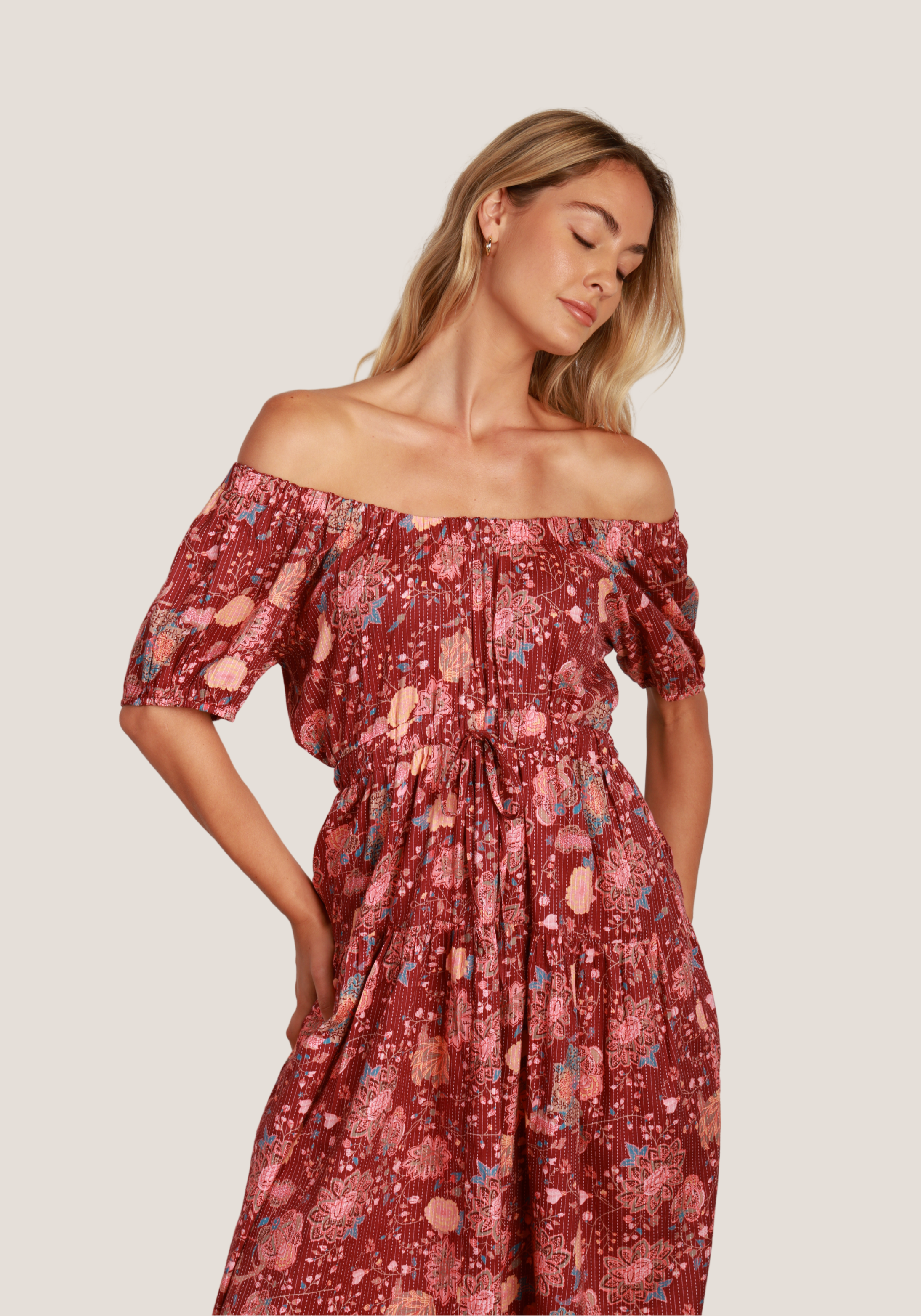 Camelia On/Off Shoulder Dress