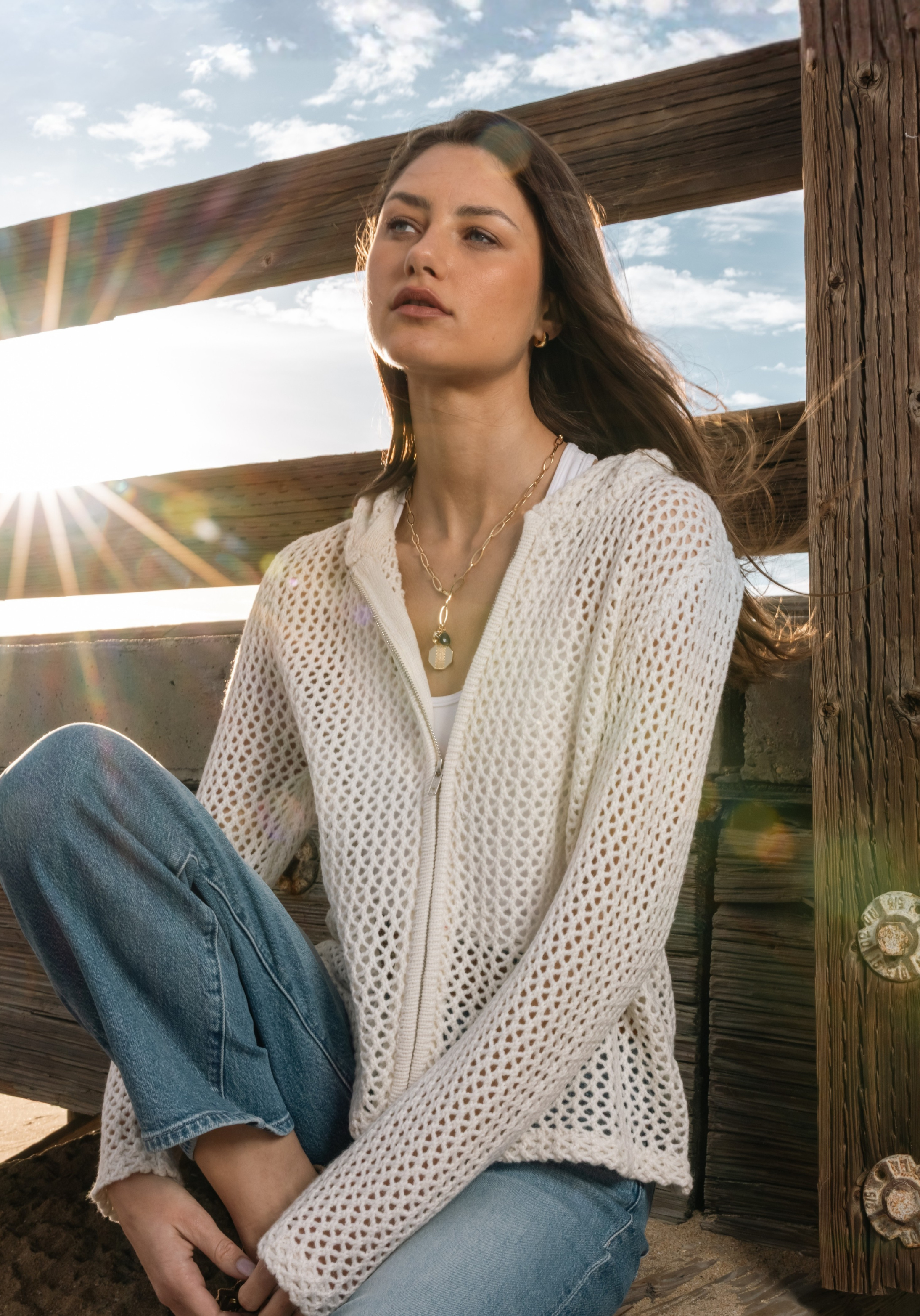 Whitney Pointelle Sweater