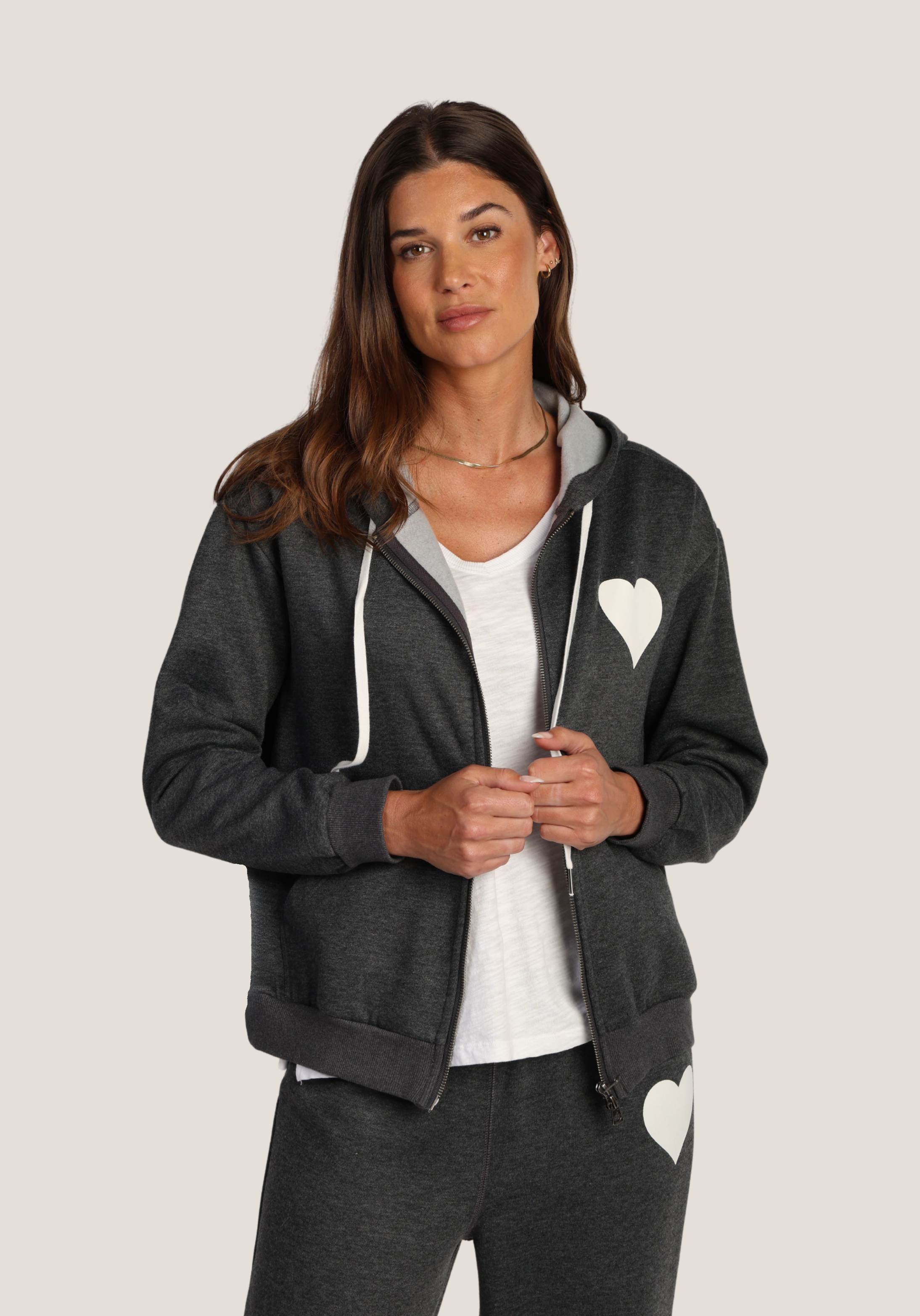 Heart Zip Hoodie