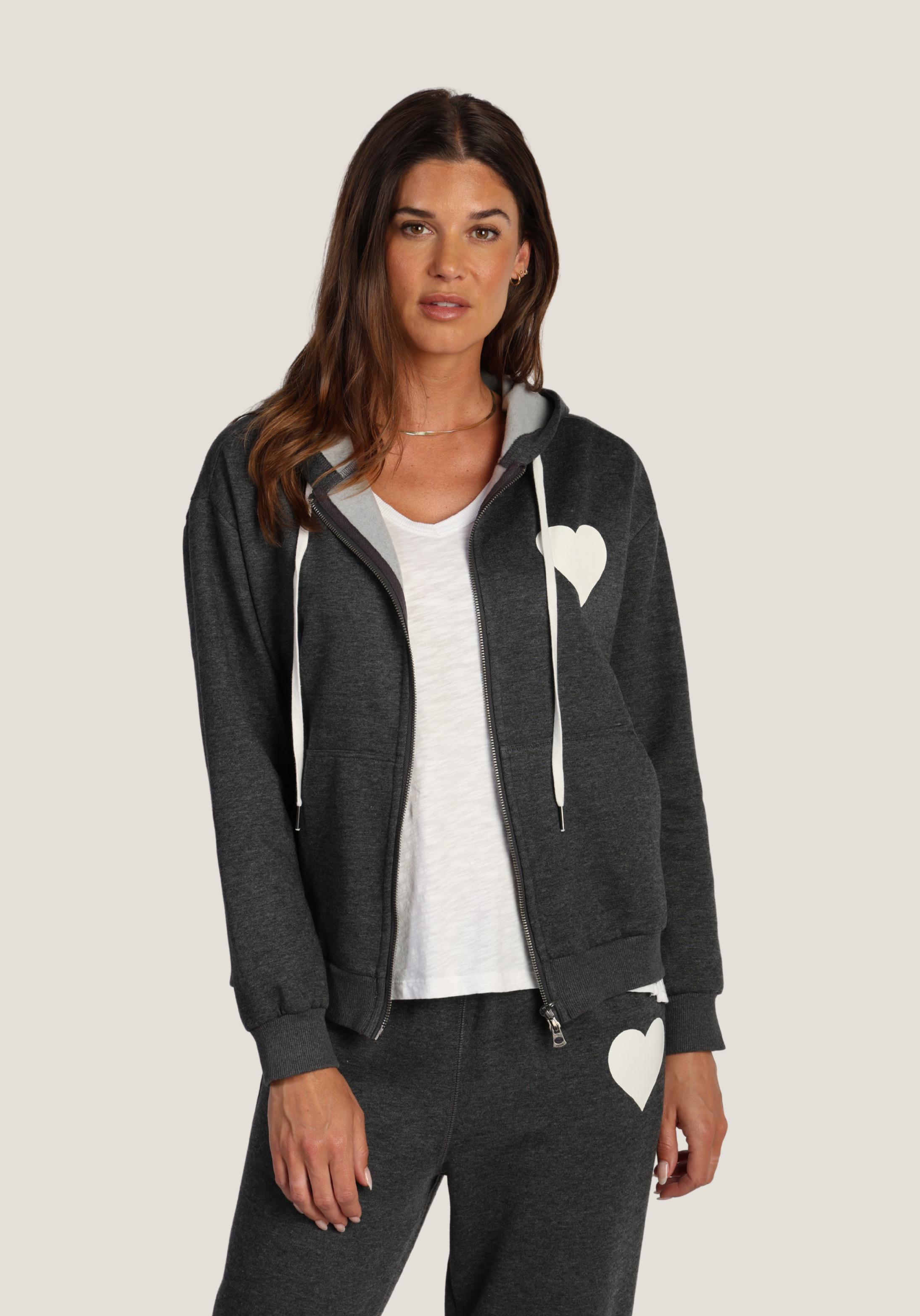 Heart Zip Hoodie