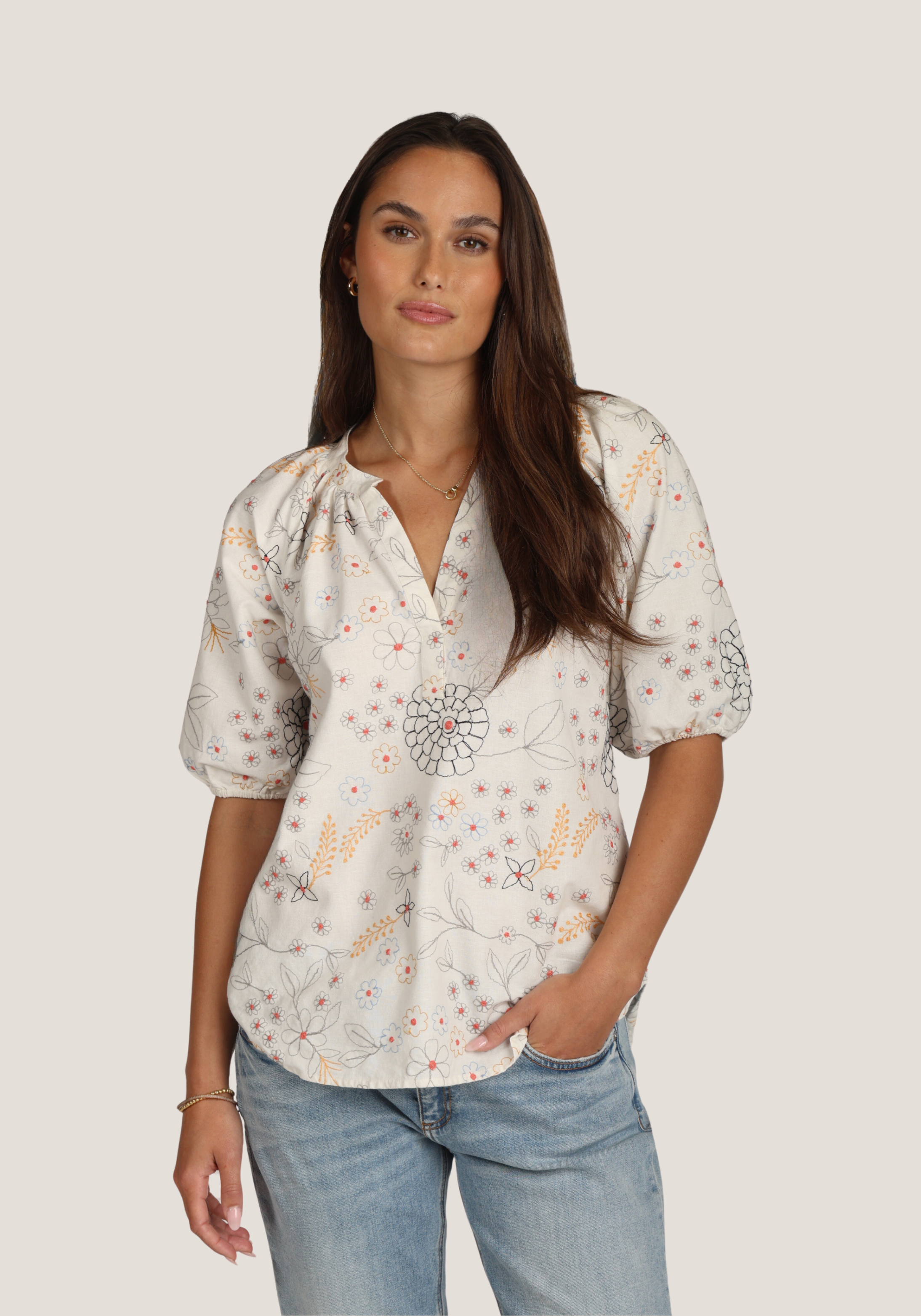 Jules Embroidered Top