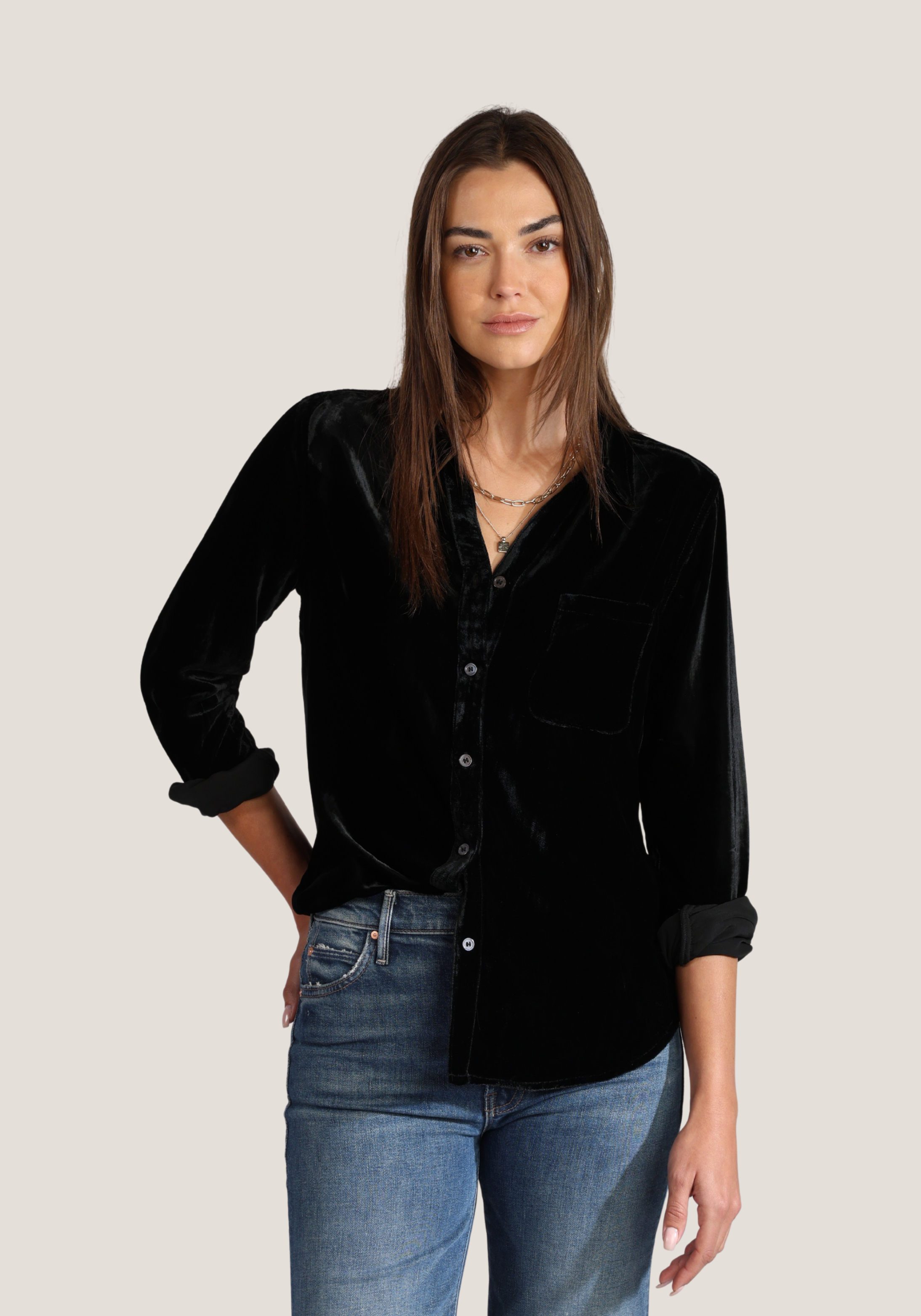 Velvet 1 Pocket Shirt