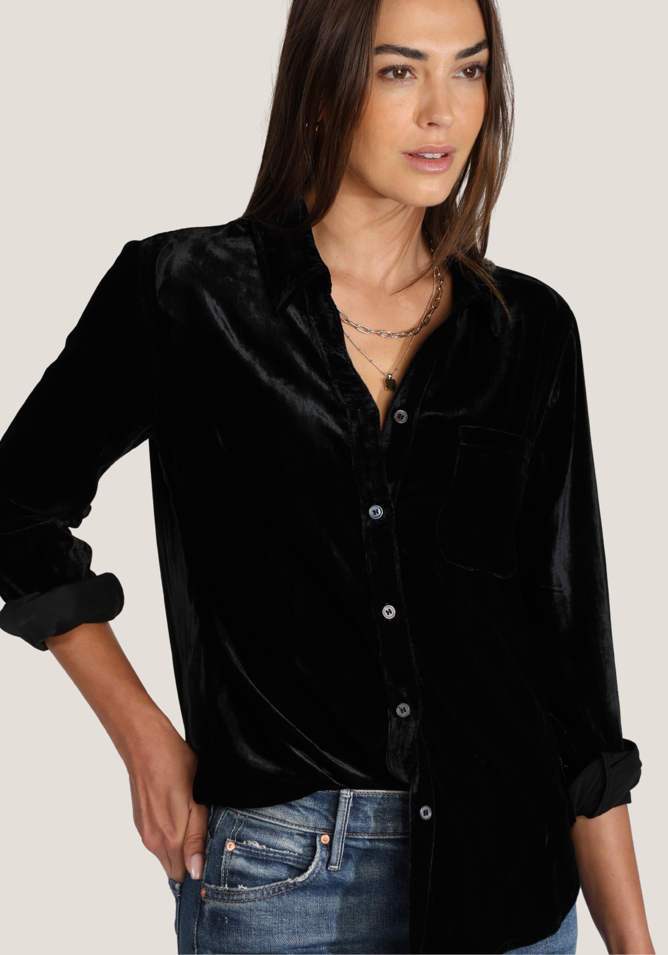 Velvet 1 Pocket Shirt