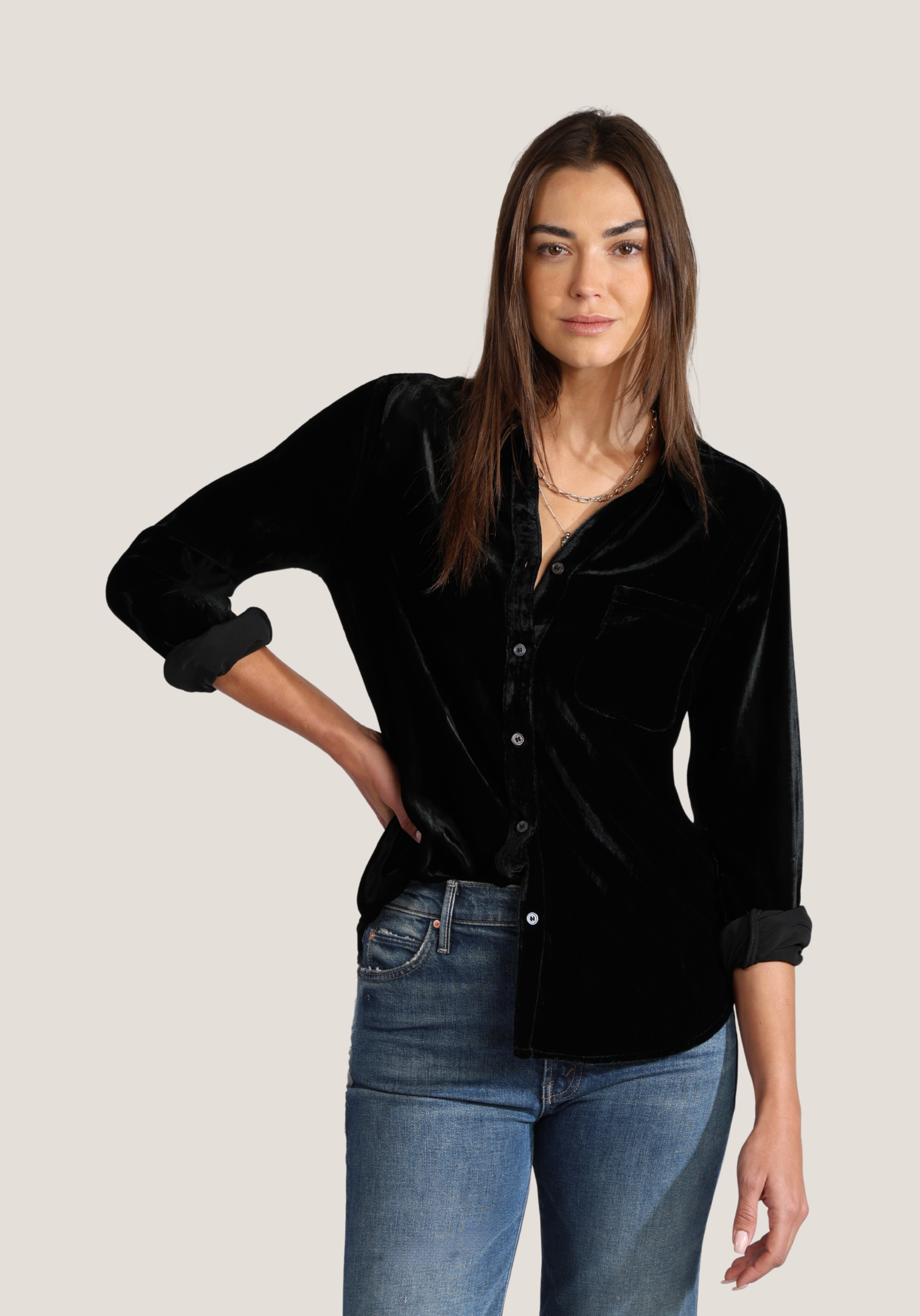 Velvet 1 Pocket Shirt