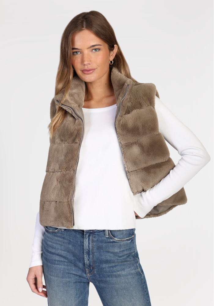 Quilted Fur Love Vest