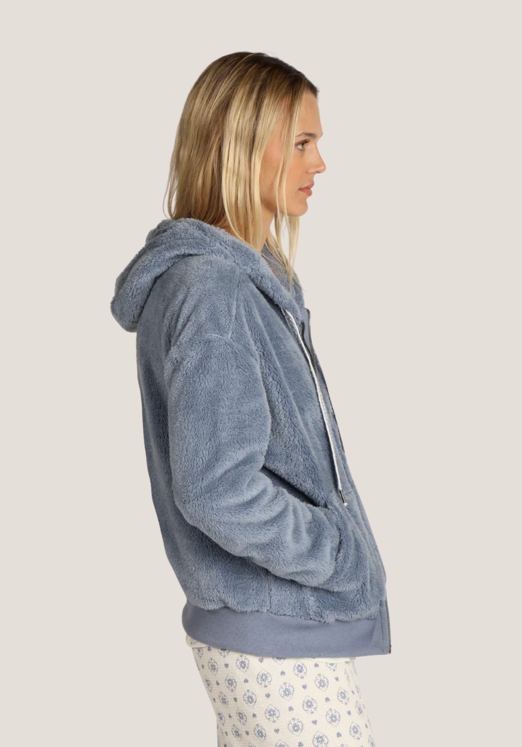 Plush Double Zip Bomber
