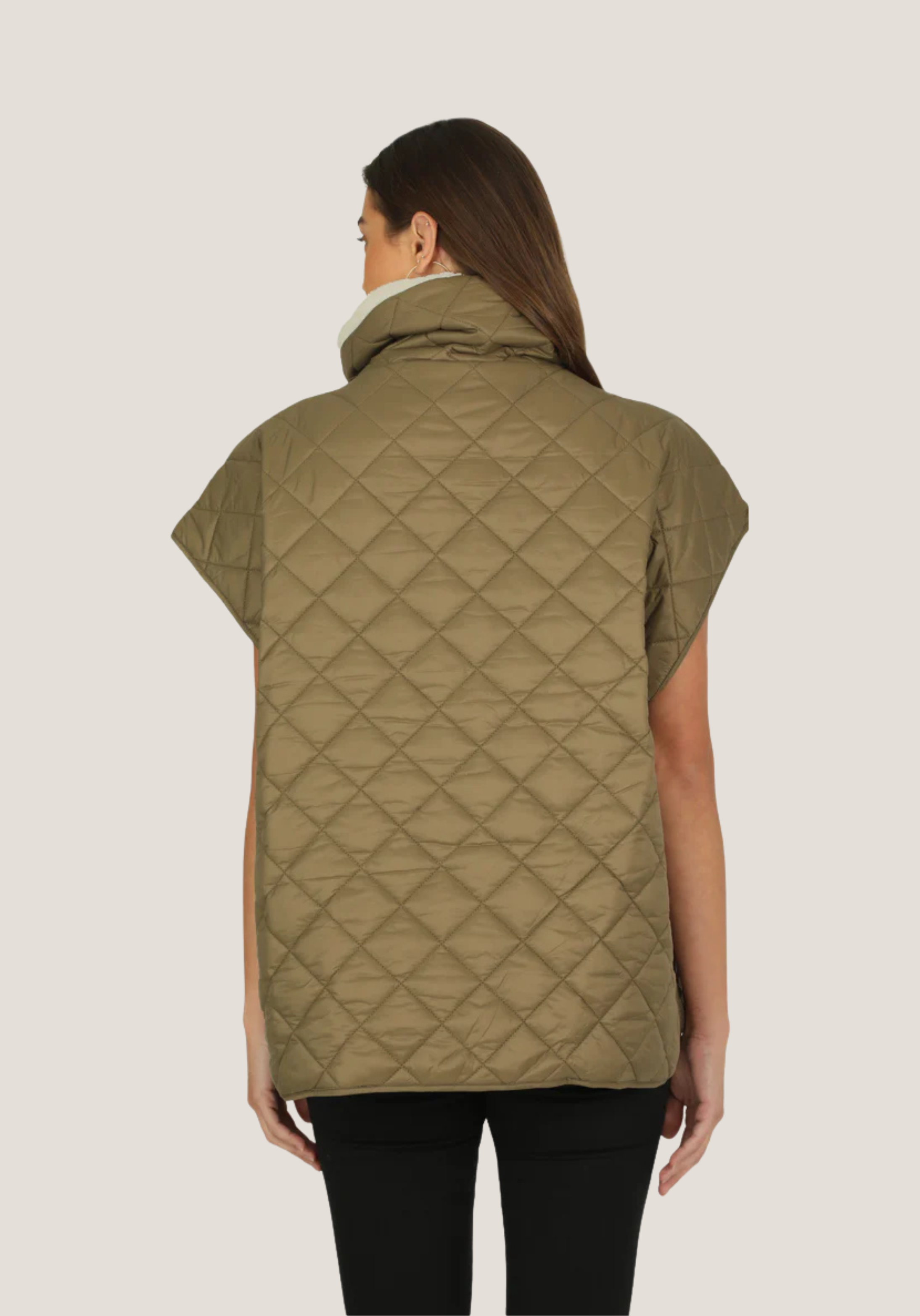 Quilted Nylon Pullover