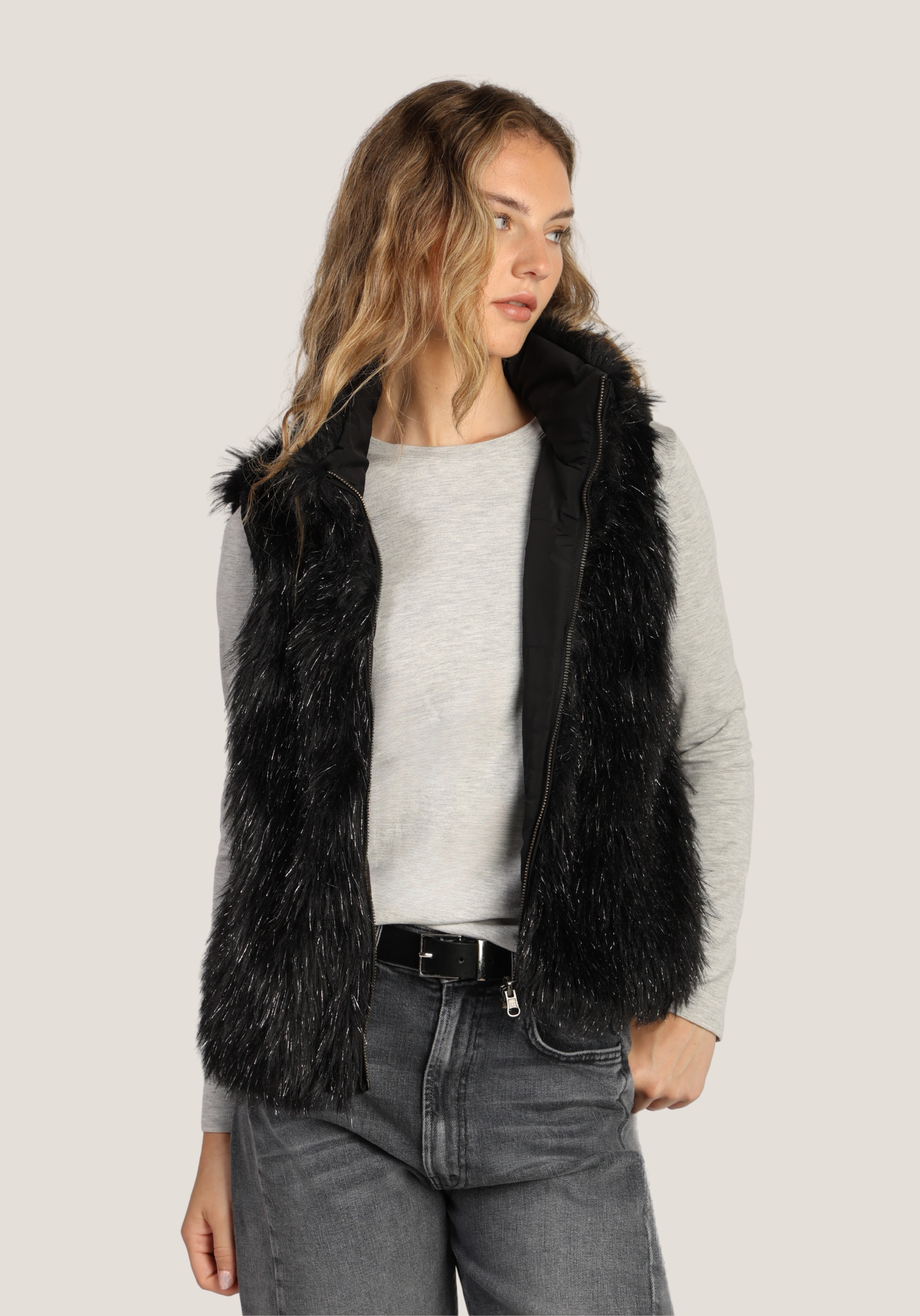 Jolie Reversible Fur Vest