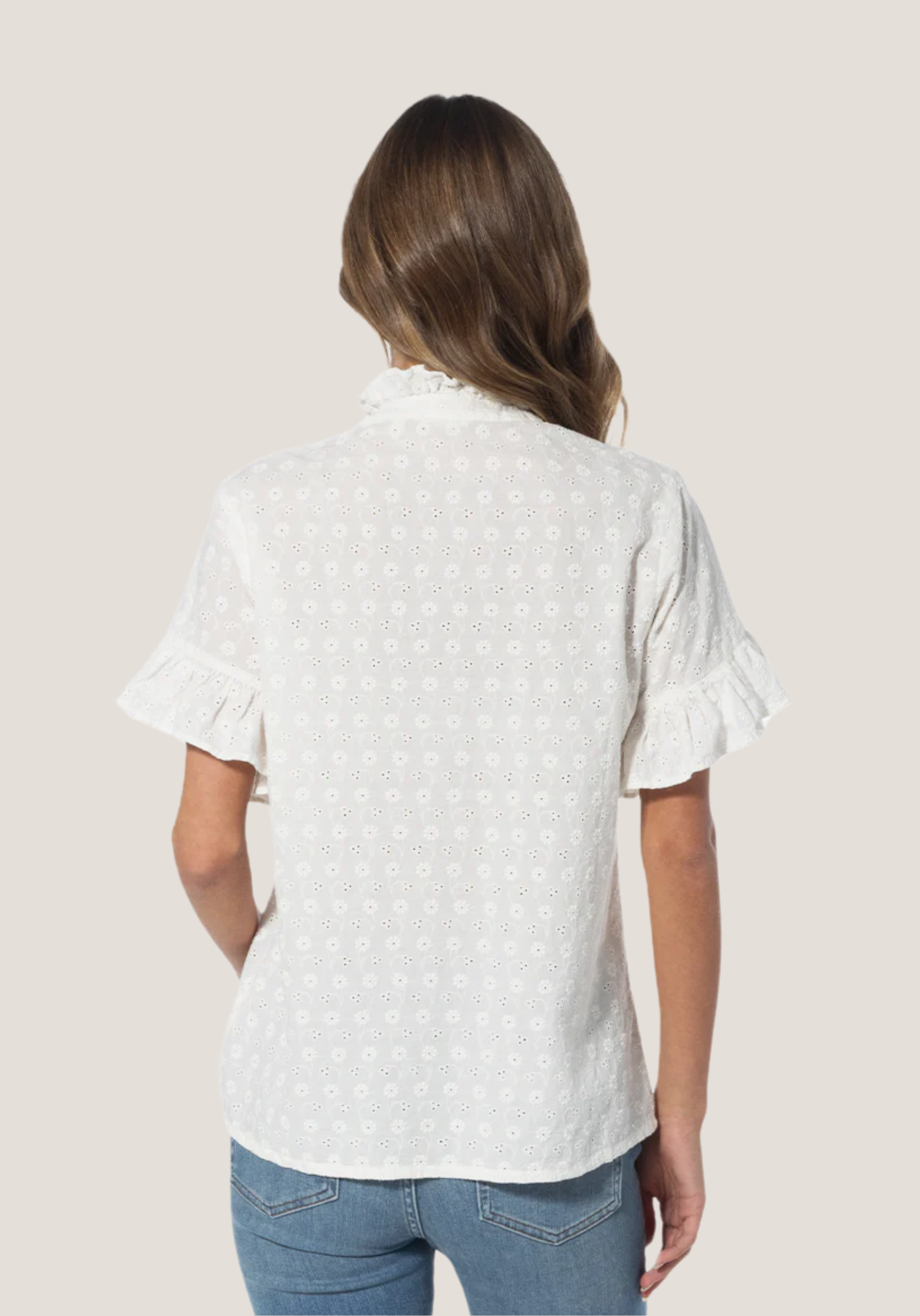 Ruby Ruffle Sleeve Blouse