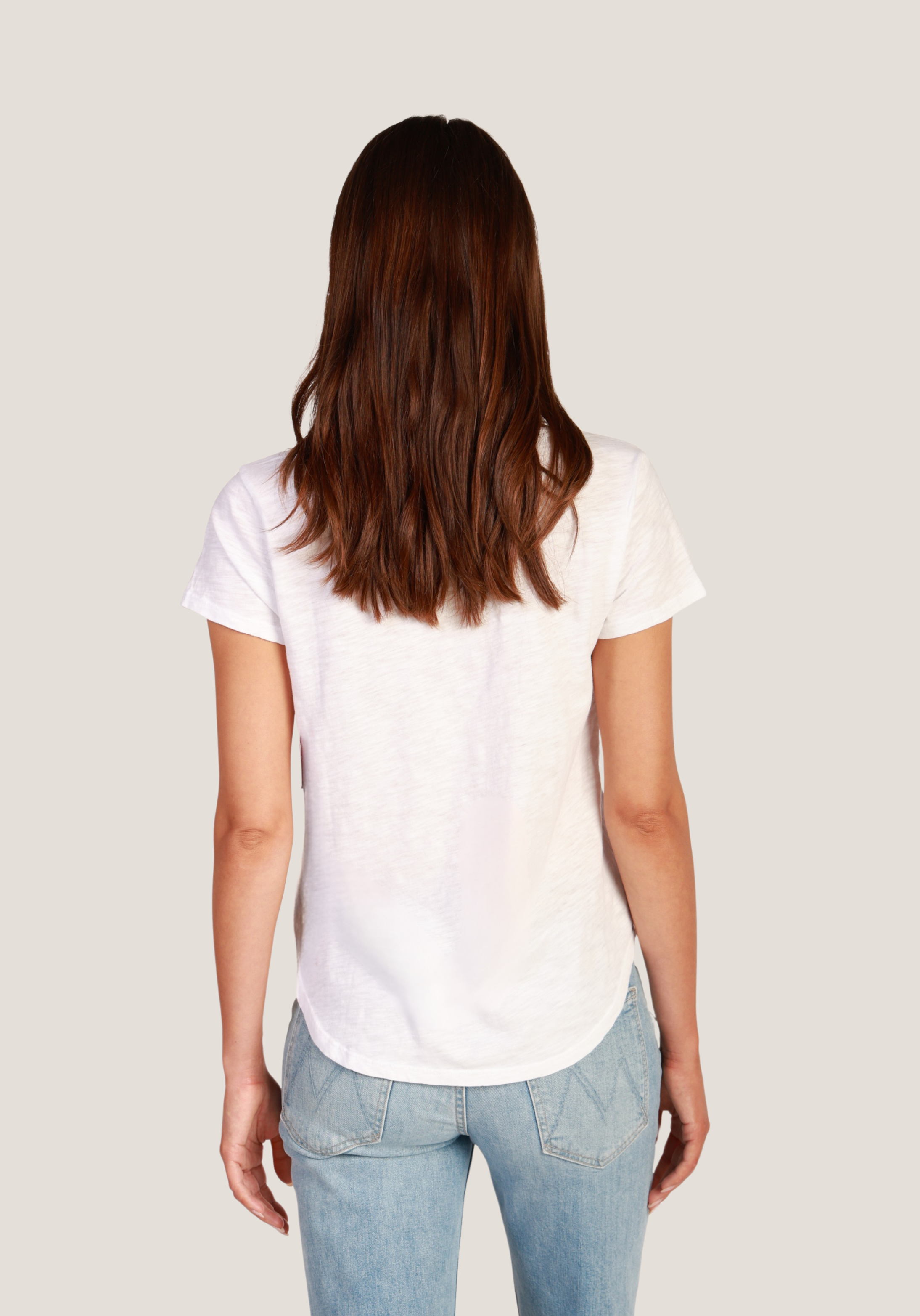 Short Sleeve Deep V-Tee