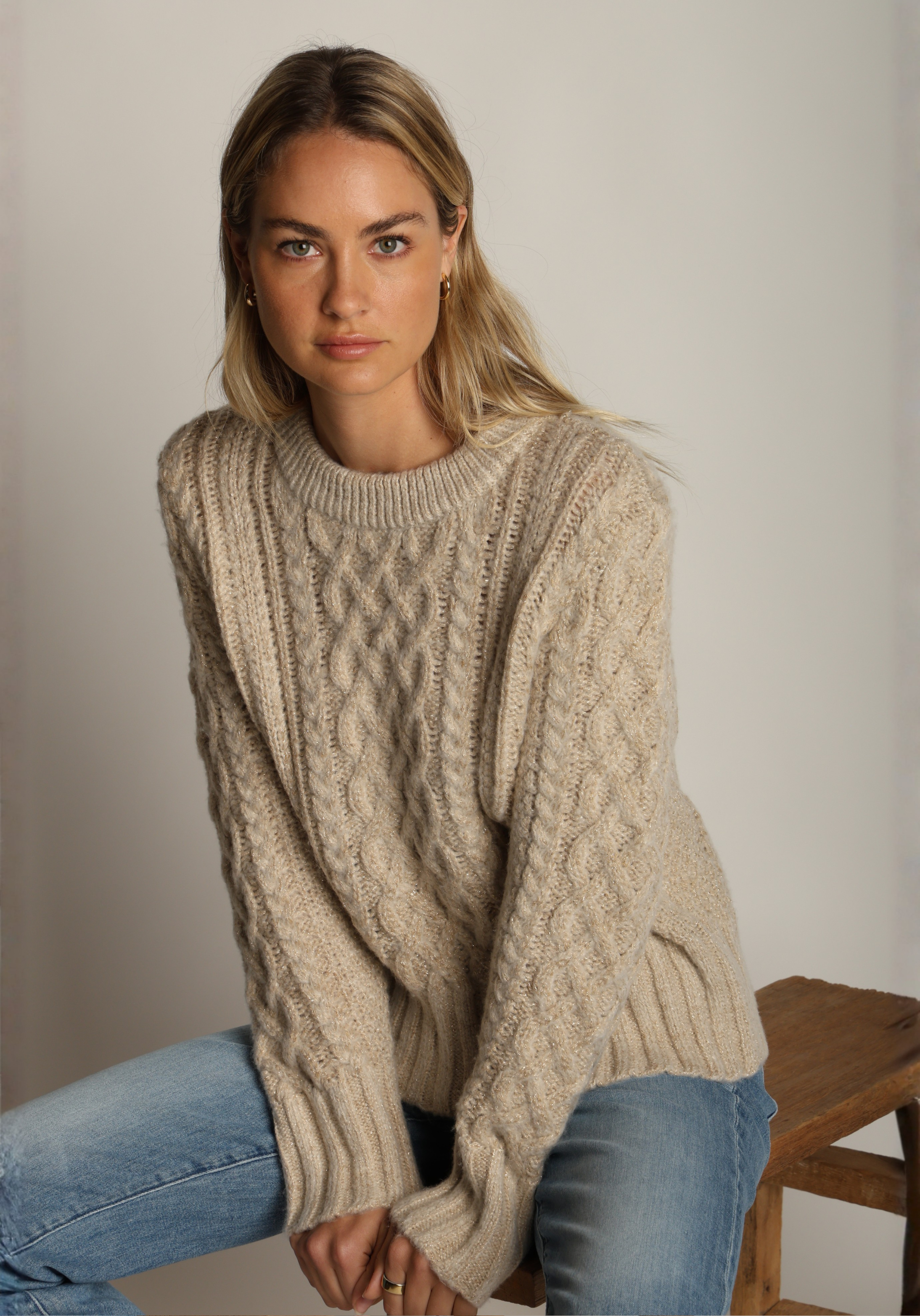 Serena Cable-Knit Pullover