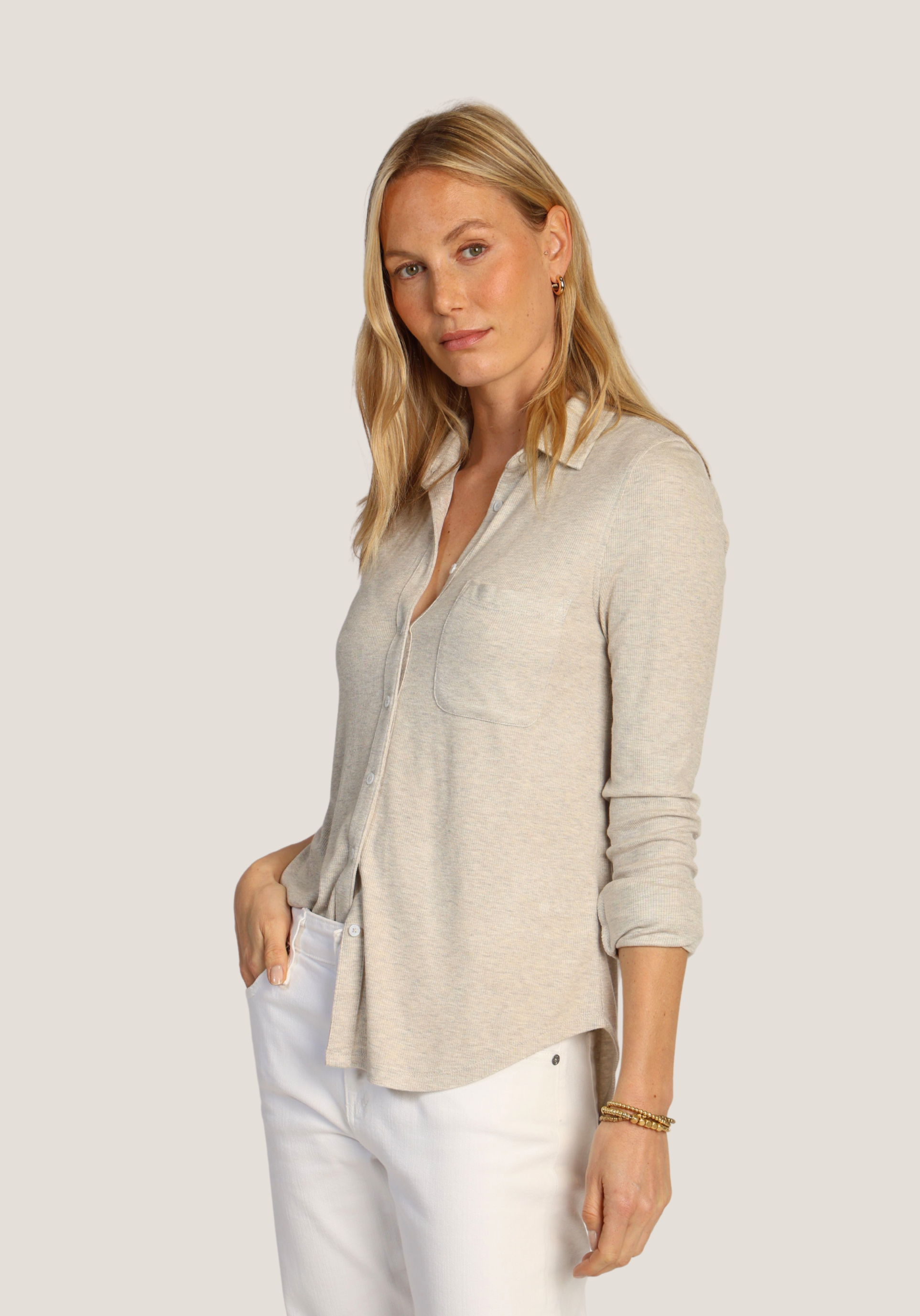 Shimmer Knit Shirt