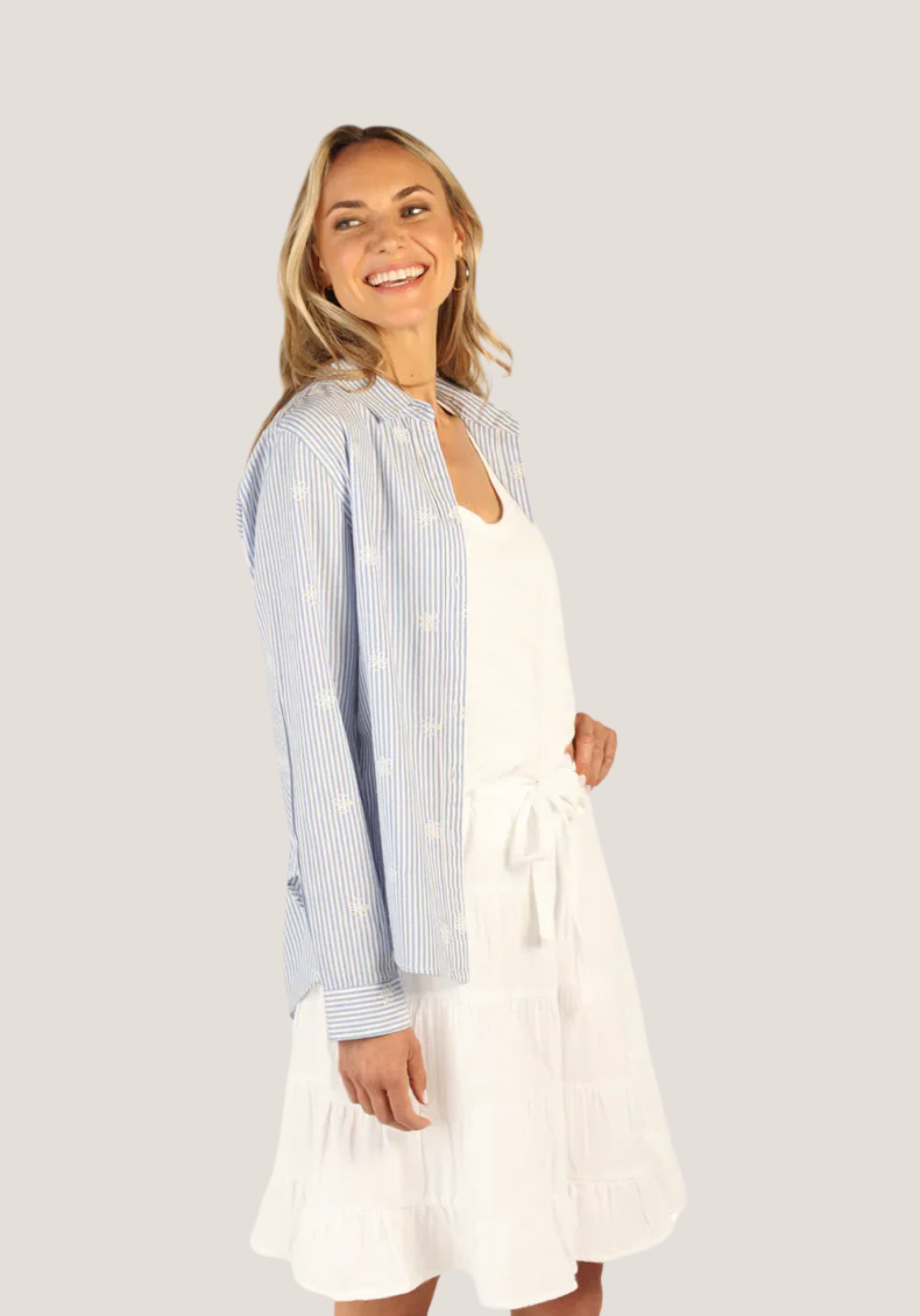 Sloan Stripe Taylor Shirt