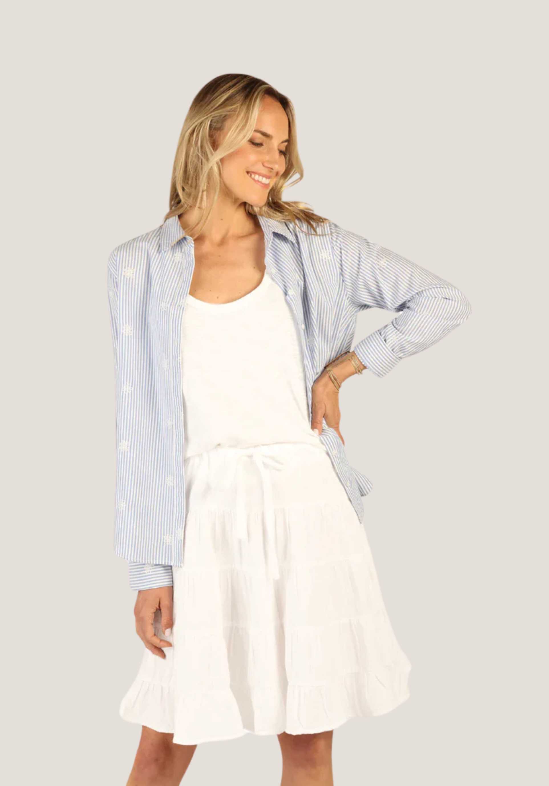 Sloan Stripe Taylor Shirt