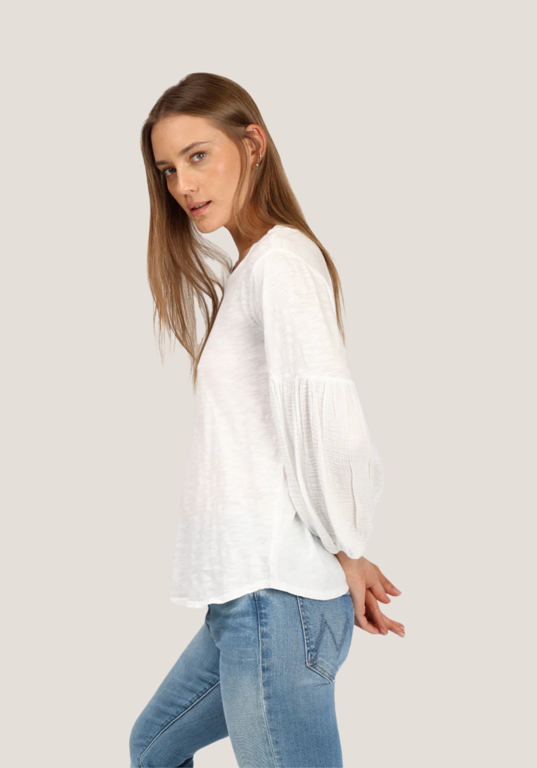 ザシンゾーン 24SS COTTON GAUZE BLOUSE ブラウス 白 ザシンゾーン 24SS COTTON GAUZE BLOUSE ブラウス 白 【公式通販】