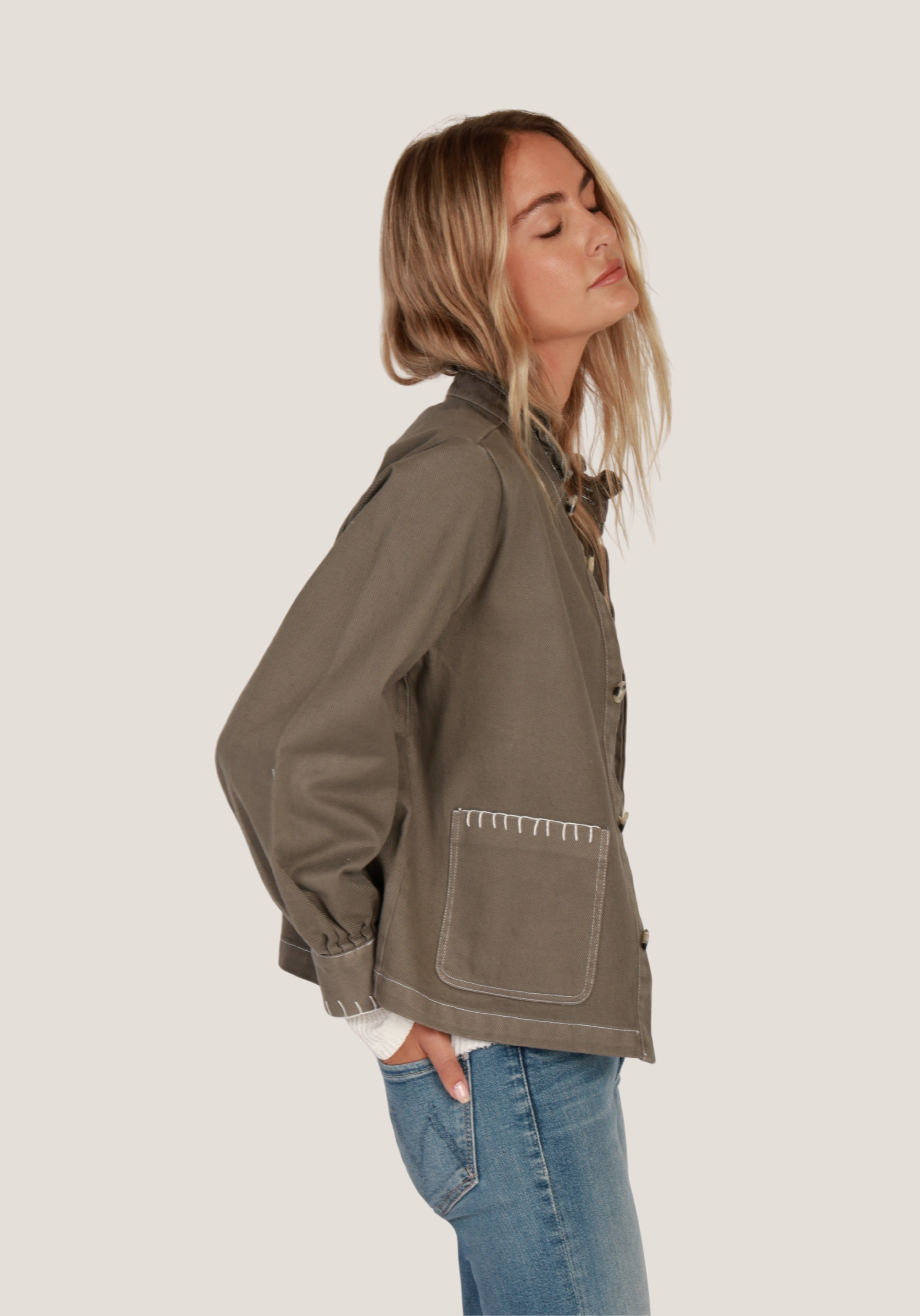 Wilder Jacket w/ blanket stitch